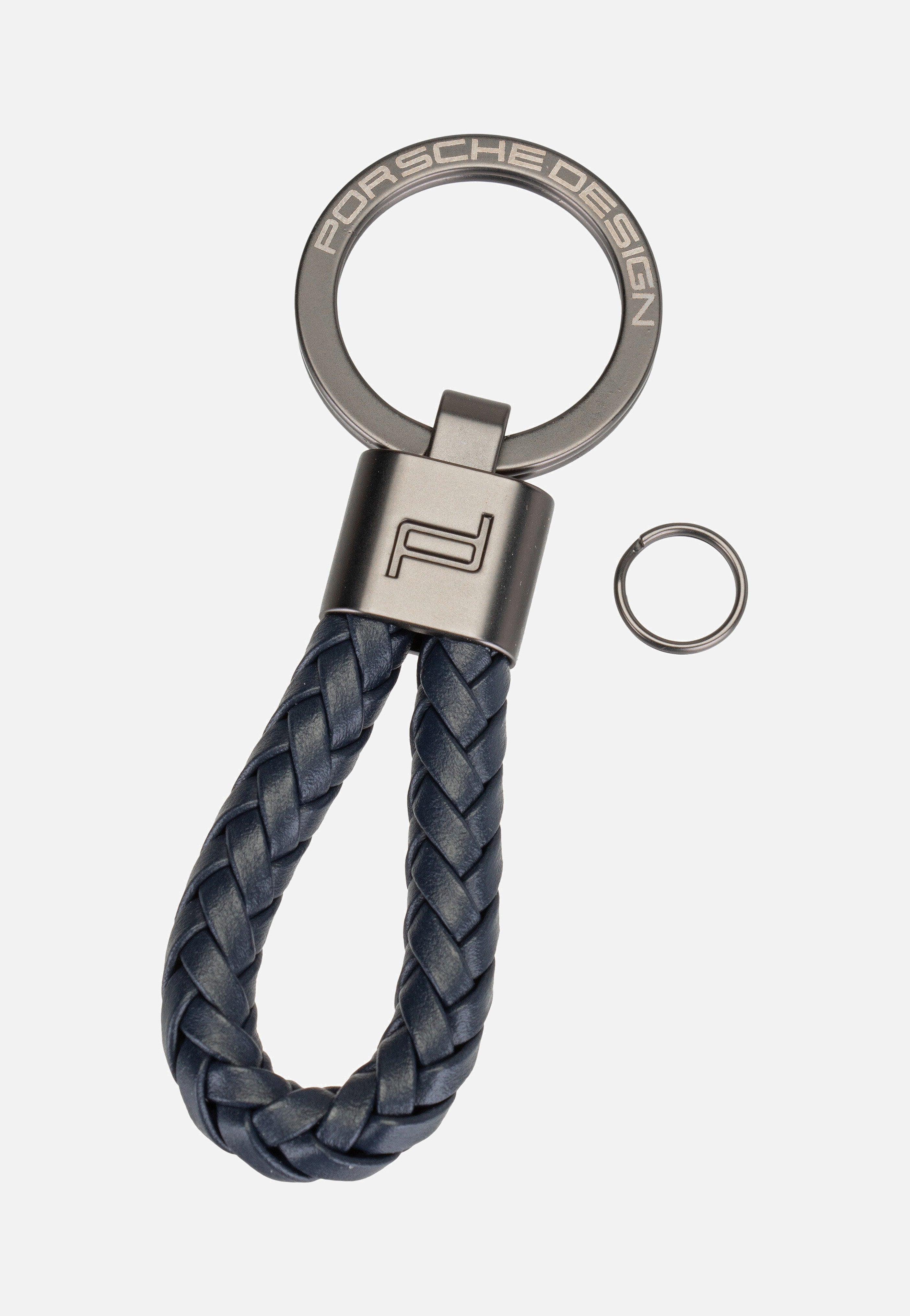 Porsche Design - Keyring Leather Cord 28807 Dark Blue - Keychain | Neutral-Image
