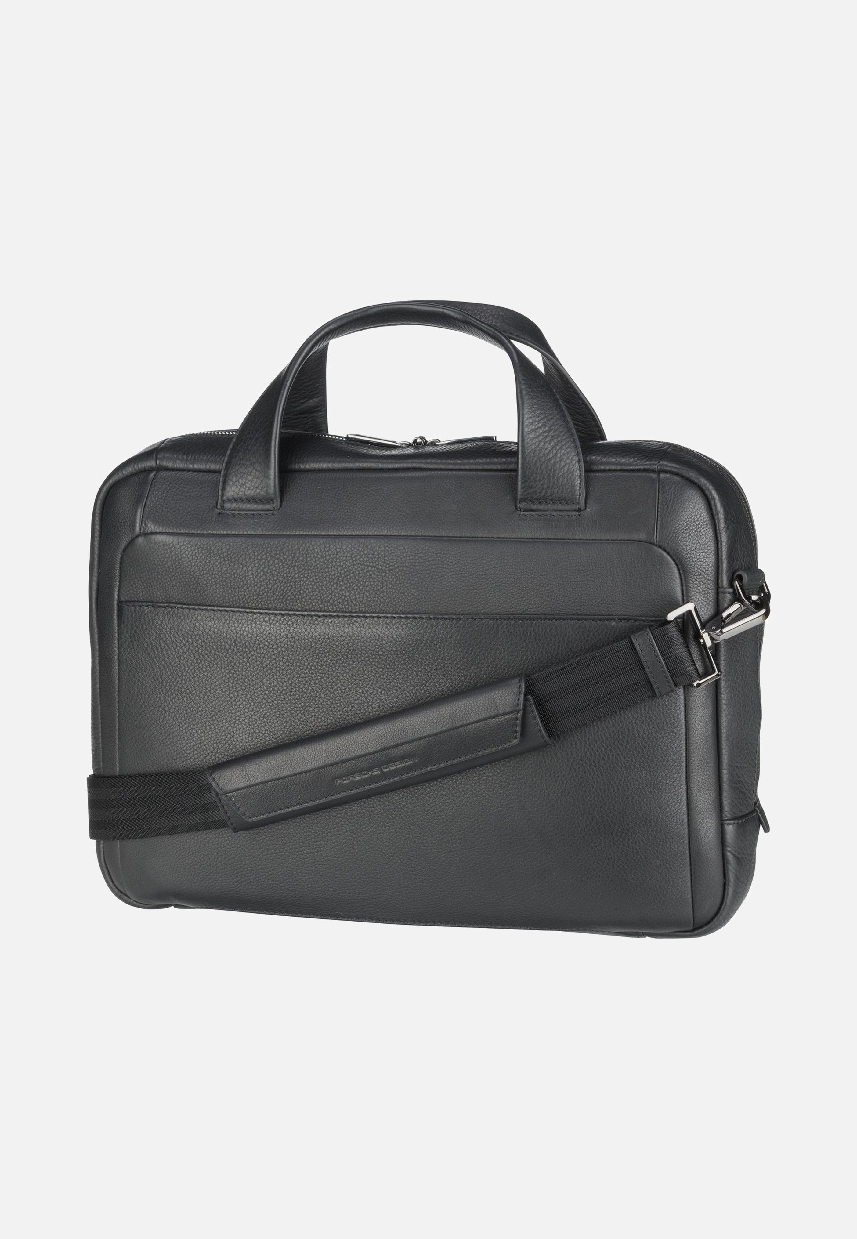 Porsche Design - Roadster Leather S 1500 Black - Briefcase | Men-Image