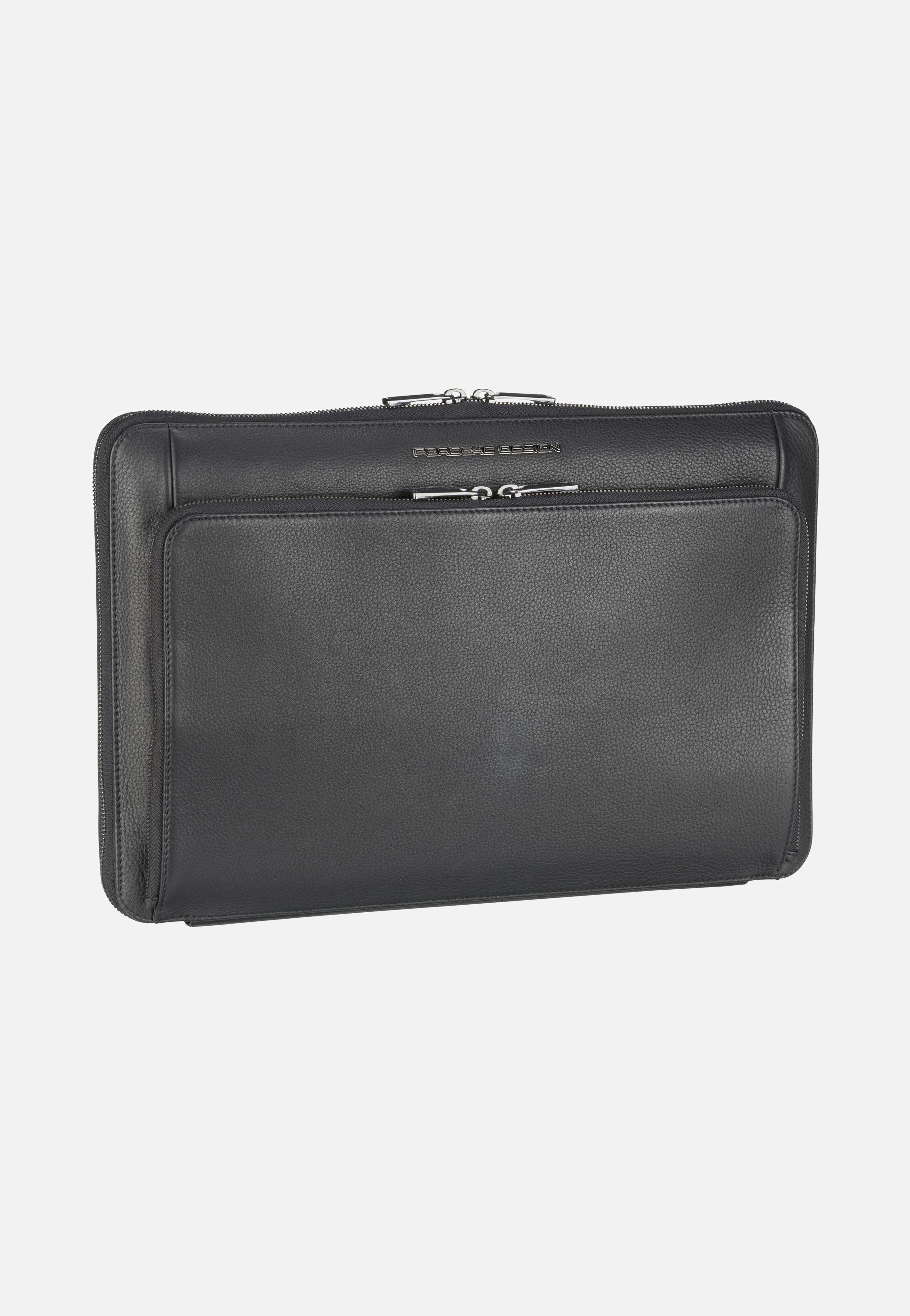 Porsche Design - Roadster Leather Notebook Sleeve 1520 Black - Laptop Sleeves | Men-Image