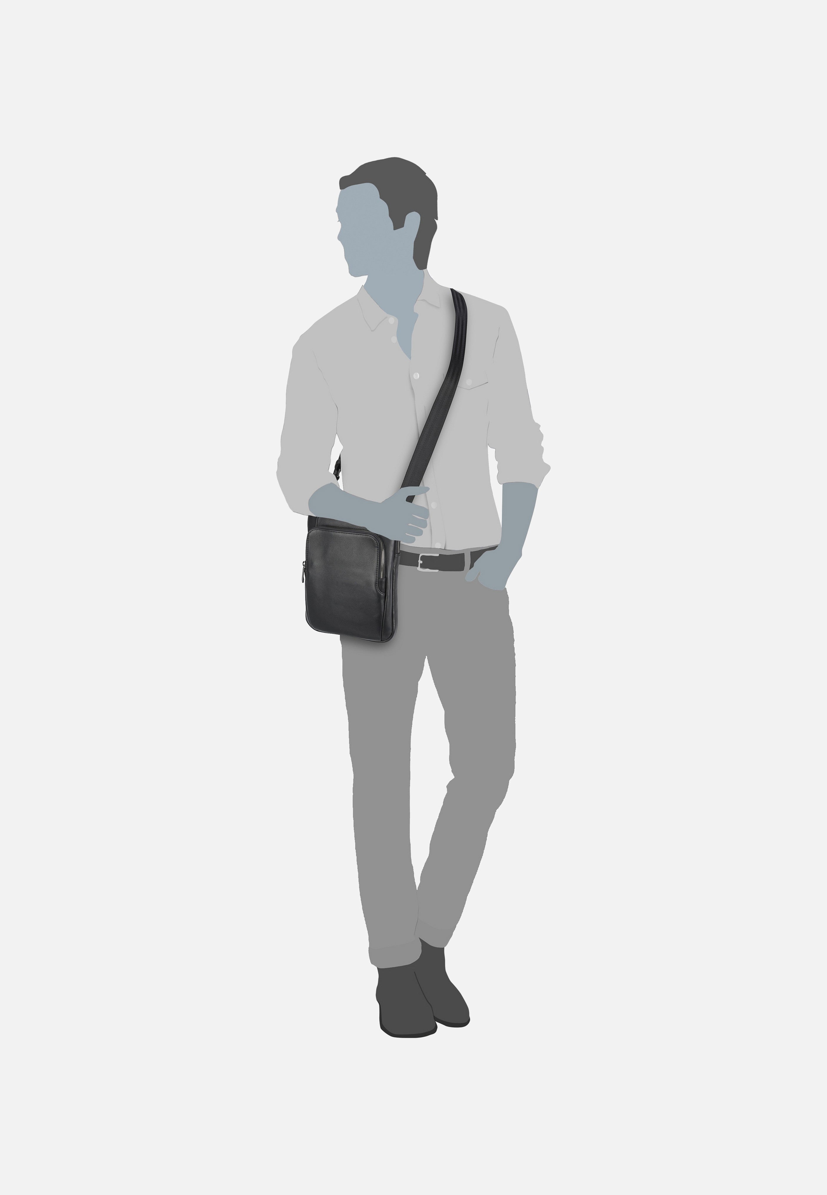 Porsche Design - Roadster Leather S 1511 Black - Crossbody Bag | Men-Image