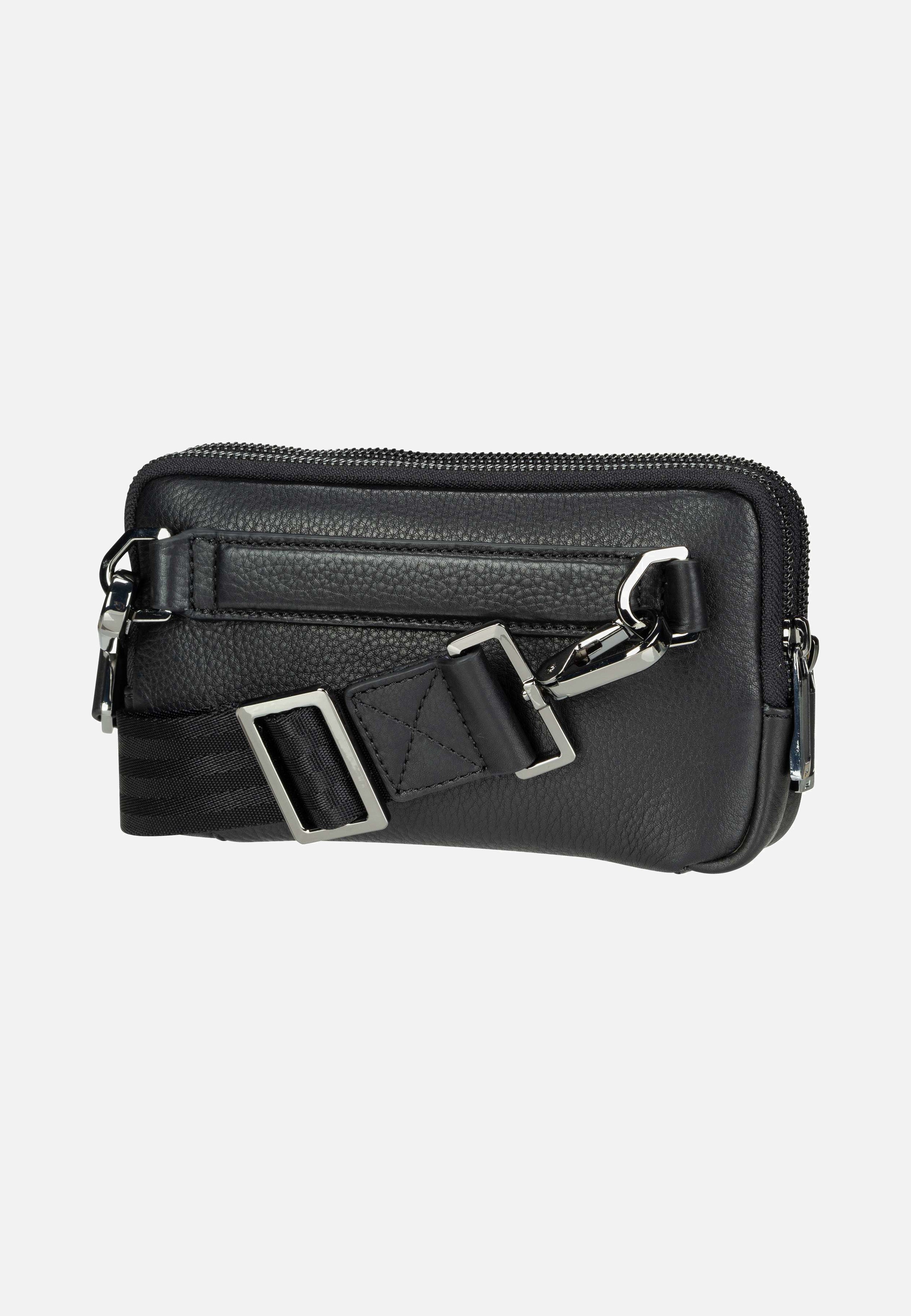 Porsche Design - Roadster Leather Travel Pouch Black - Sling Bag | Men-Image