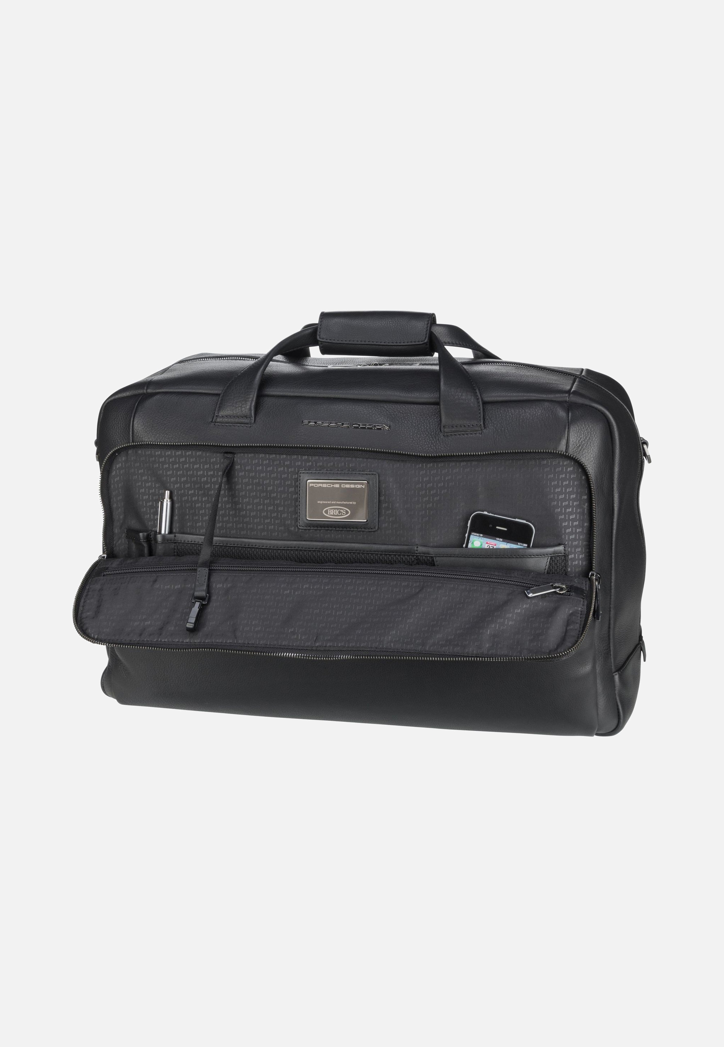 Porsche Design Roadster Leather 1001 Black Weekender