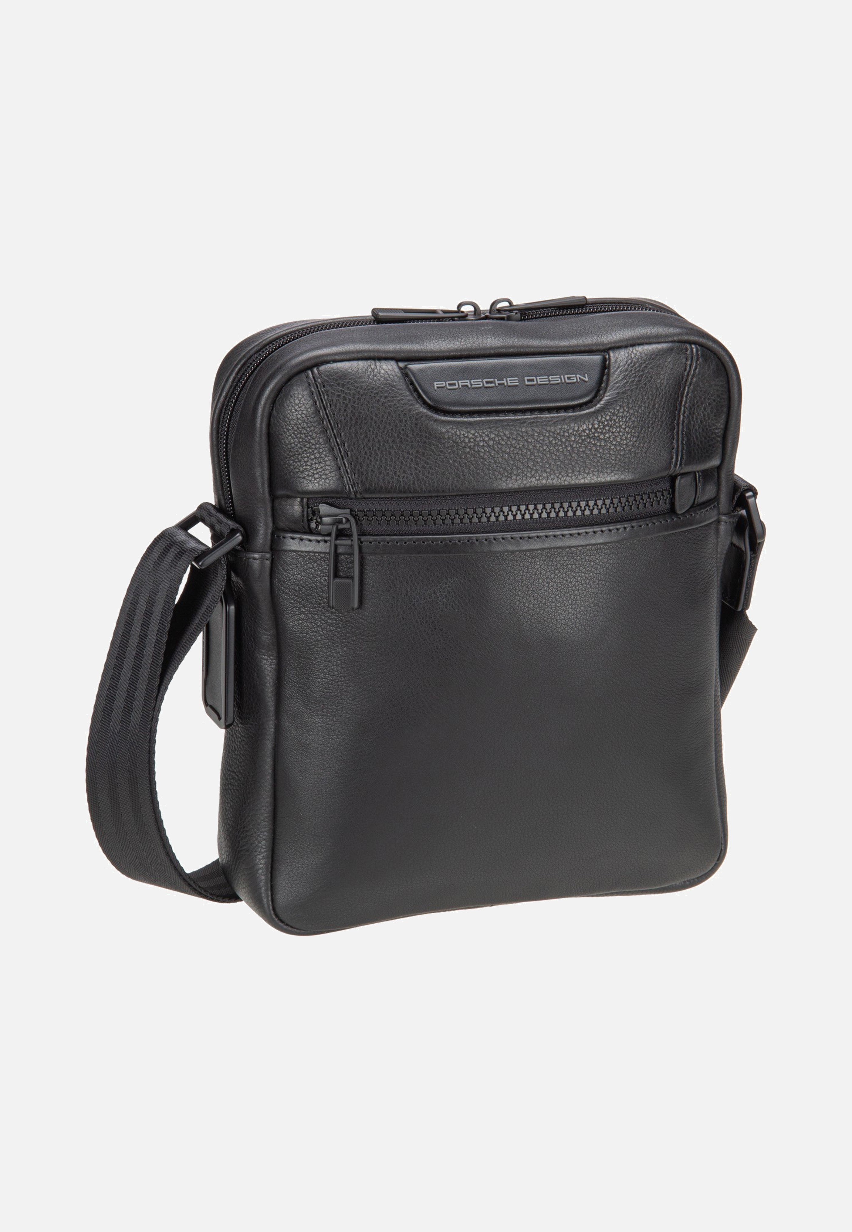 Porsche Design Roadster Leather Evo Shoulder Black Umhängetasche