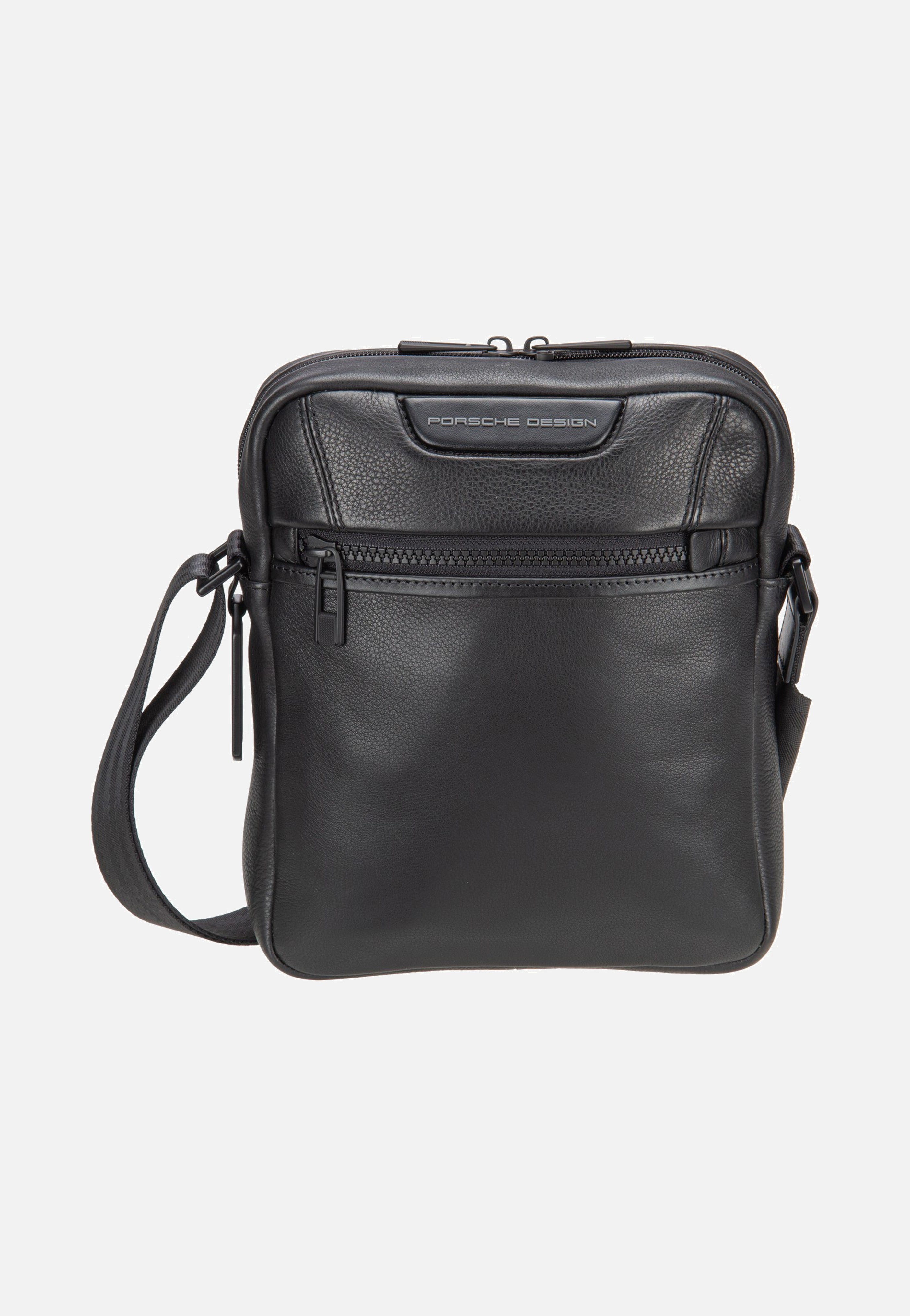 Porsche Design - Roadster Leather Evo Shoulder Black - Crossbody Bag | Men-Image