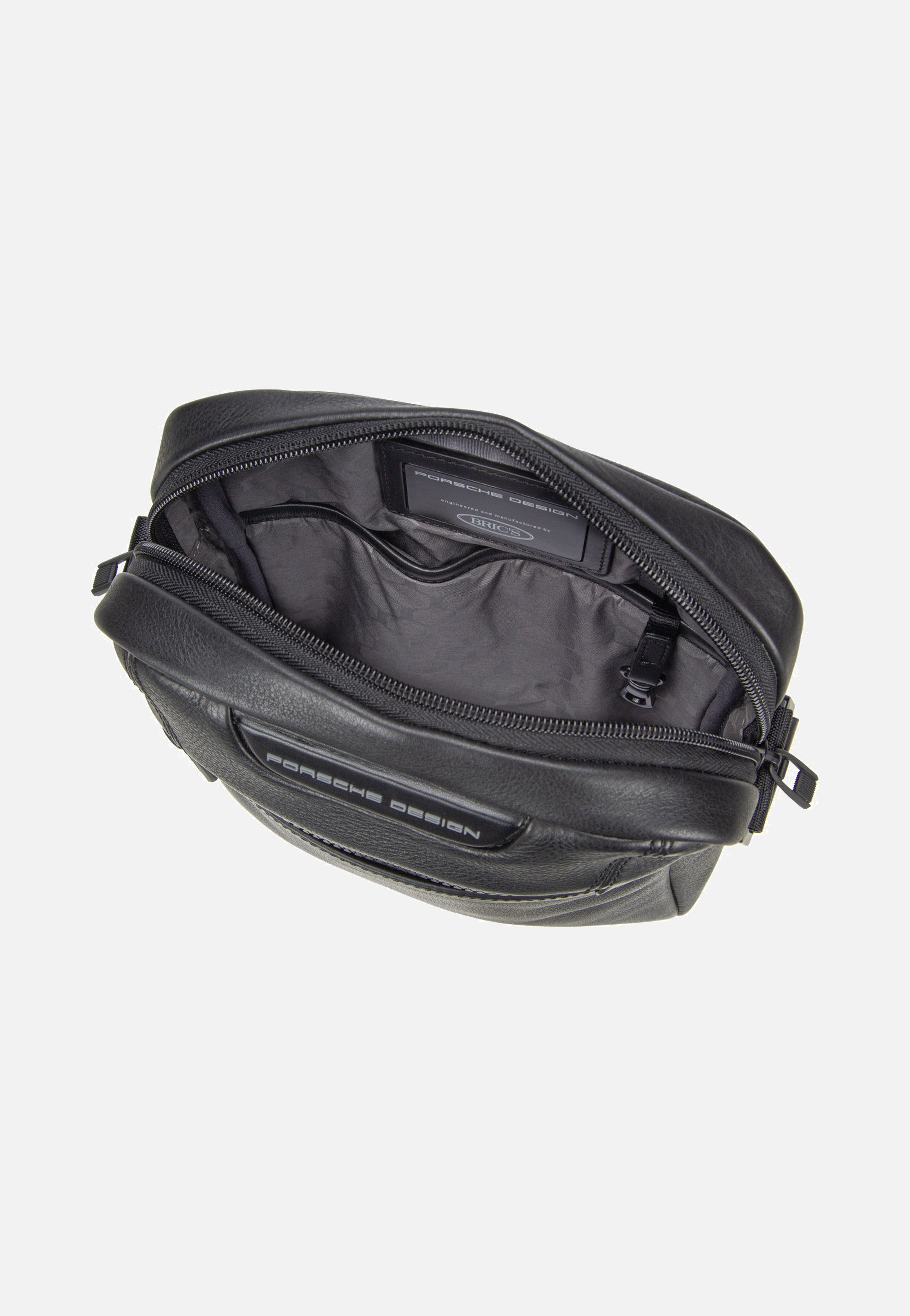 Porsche Design - Roadster Leather Evo Shoulder Black - Crossbody Bag | Men-Image