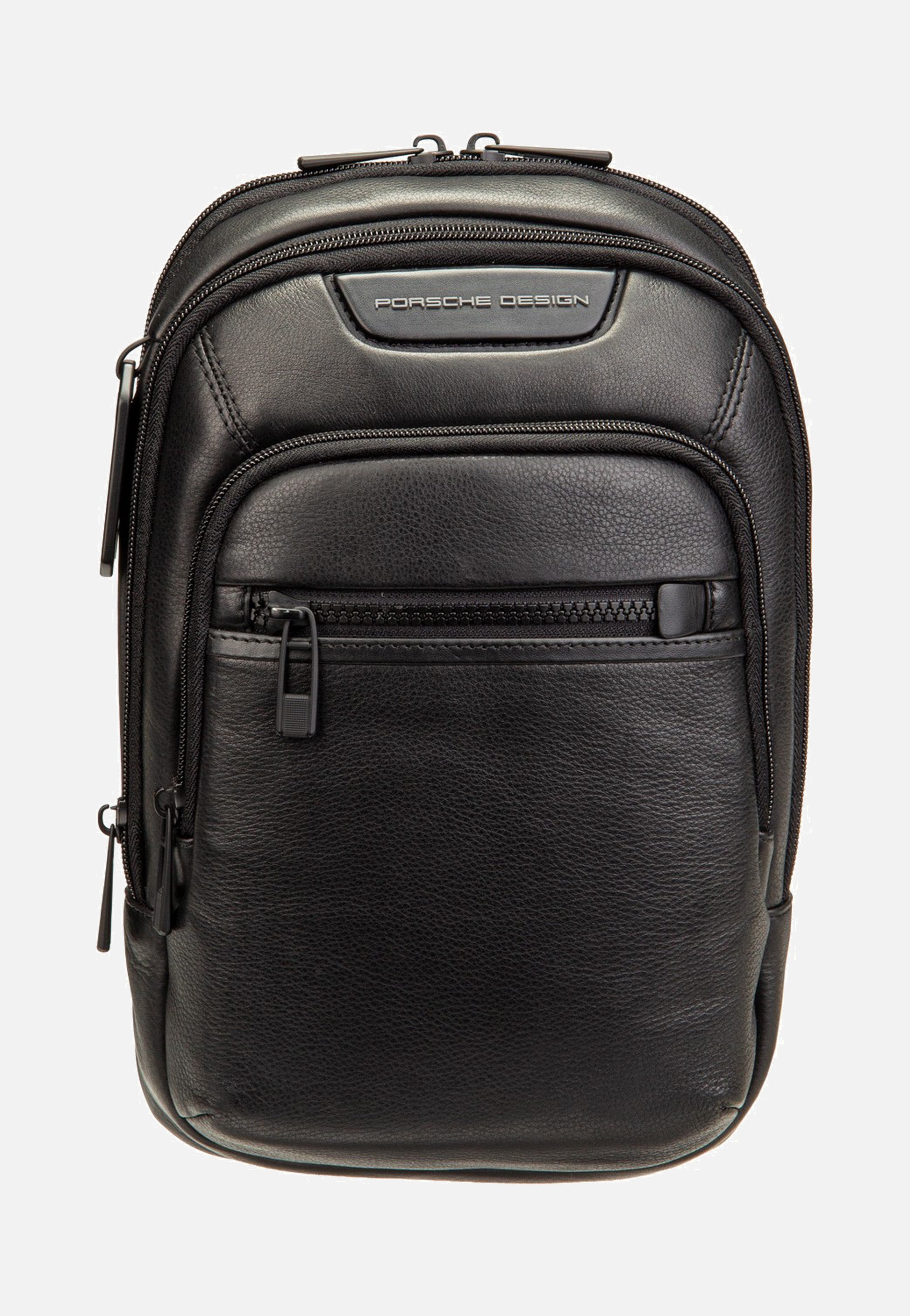 Porsche Design - Roadster Leather Evo Sling Bag Black - Sling Bag | Men-Image