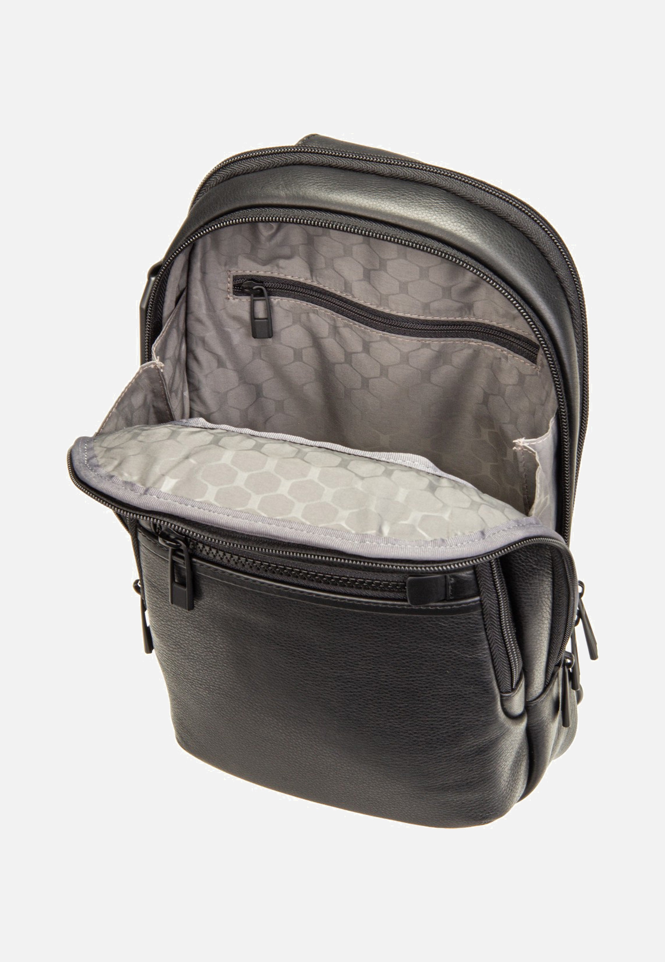 Porsche Design - Roadster Leather Evo Sling Bag Black - Sling Bag | Men-Image