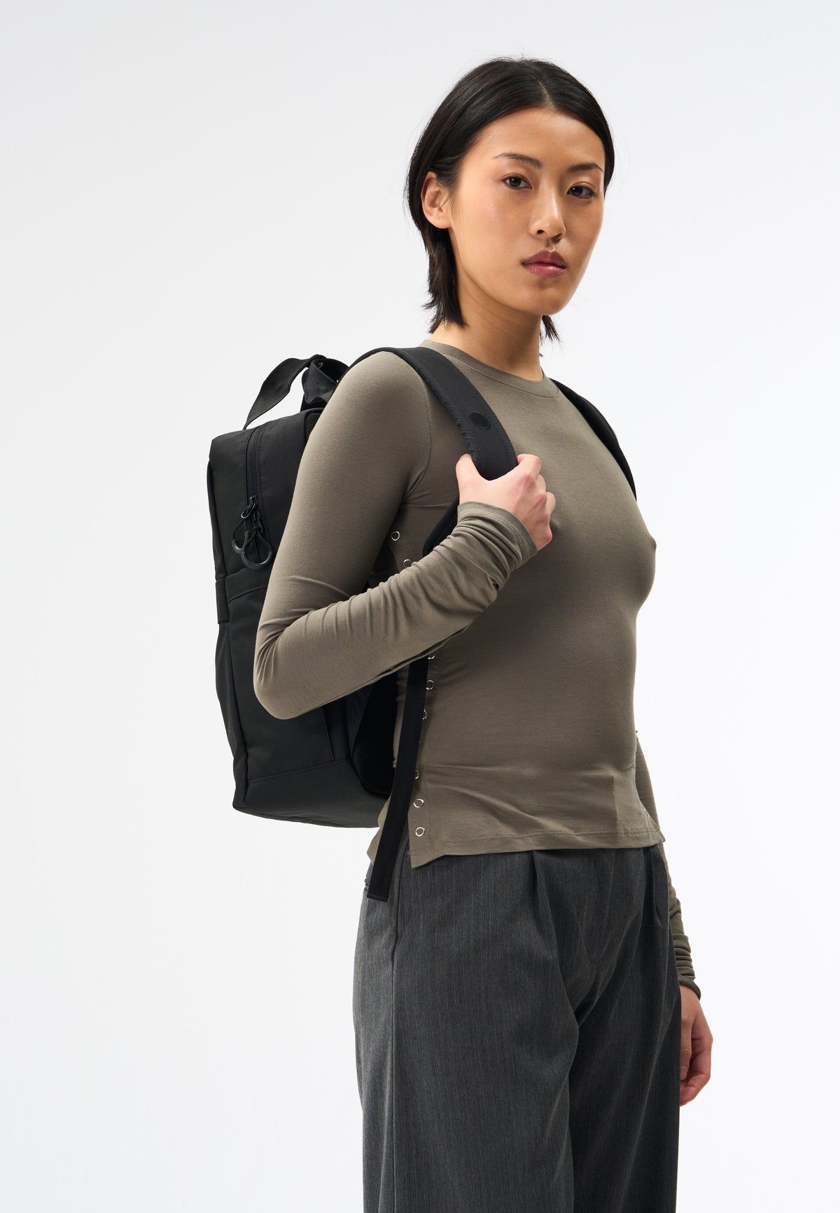 pinqponq Kute Rooted Black Rucksack
