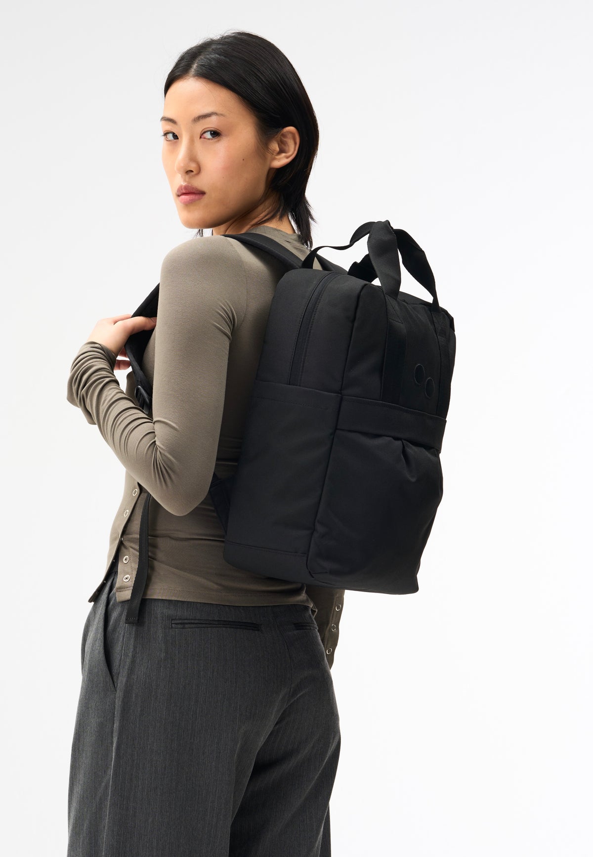 pinqponq Kute Rooted Black Rucksack