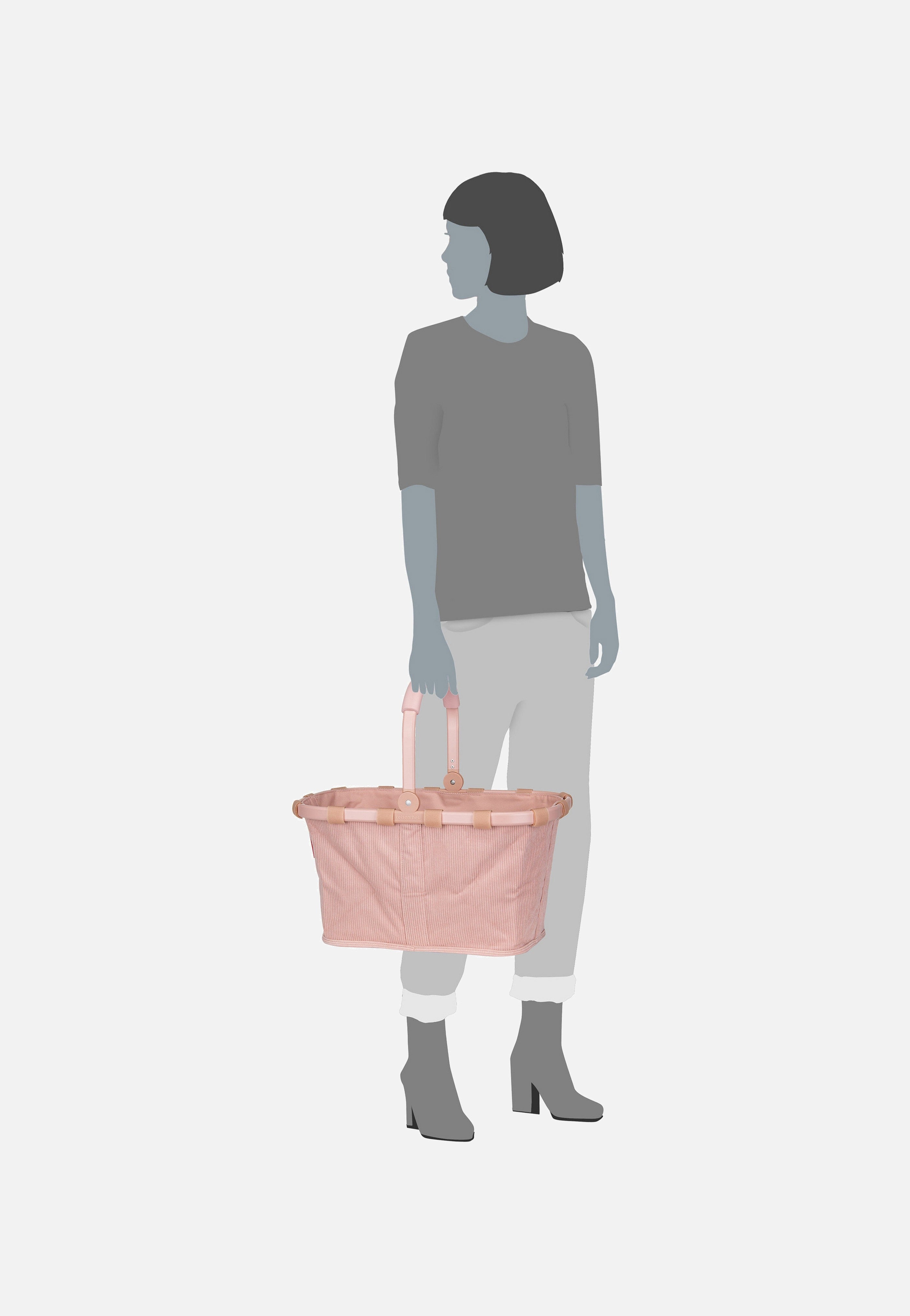 reisenthel - carrybag frame cord Cord Blush - Shopping Basket | Neutral-Image