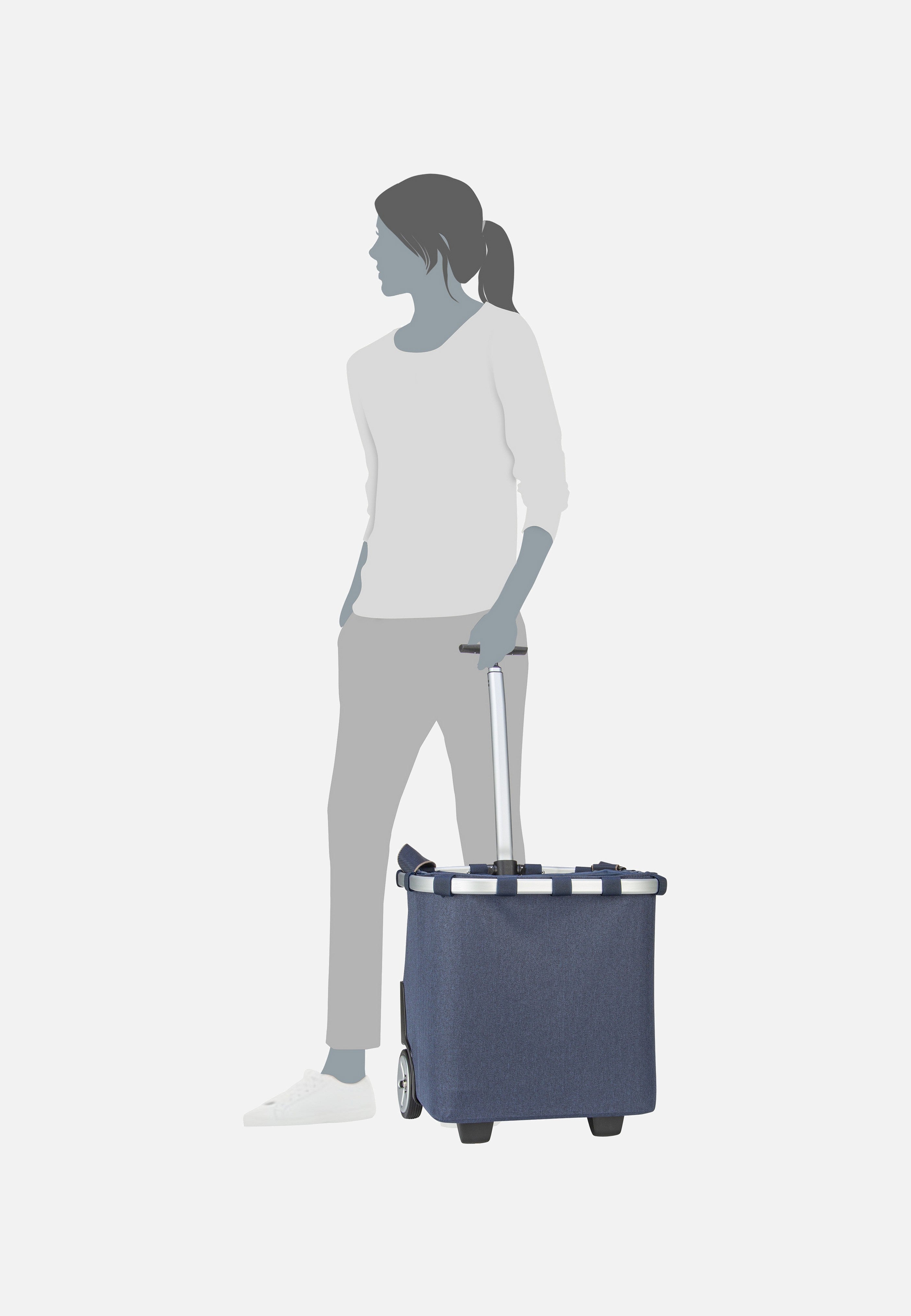reisenthel - carrycruiser Herringbone Dark Blue - Shopping Trolley | Women-Image