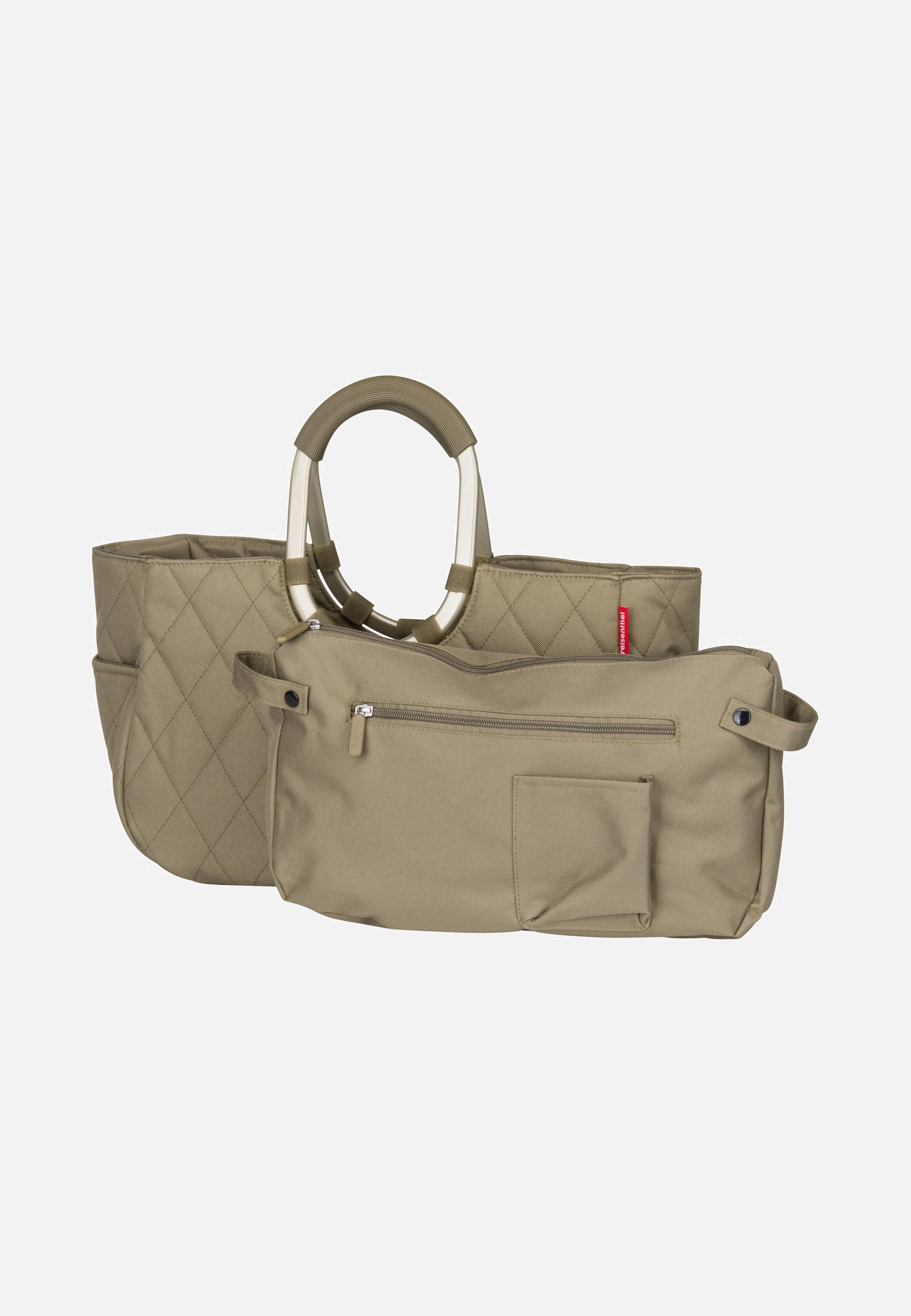 reisenthel - loopshopper M frame Frame Rhombus Olive - Shopping Basket | Neutral-Image