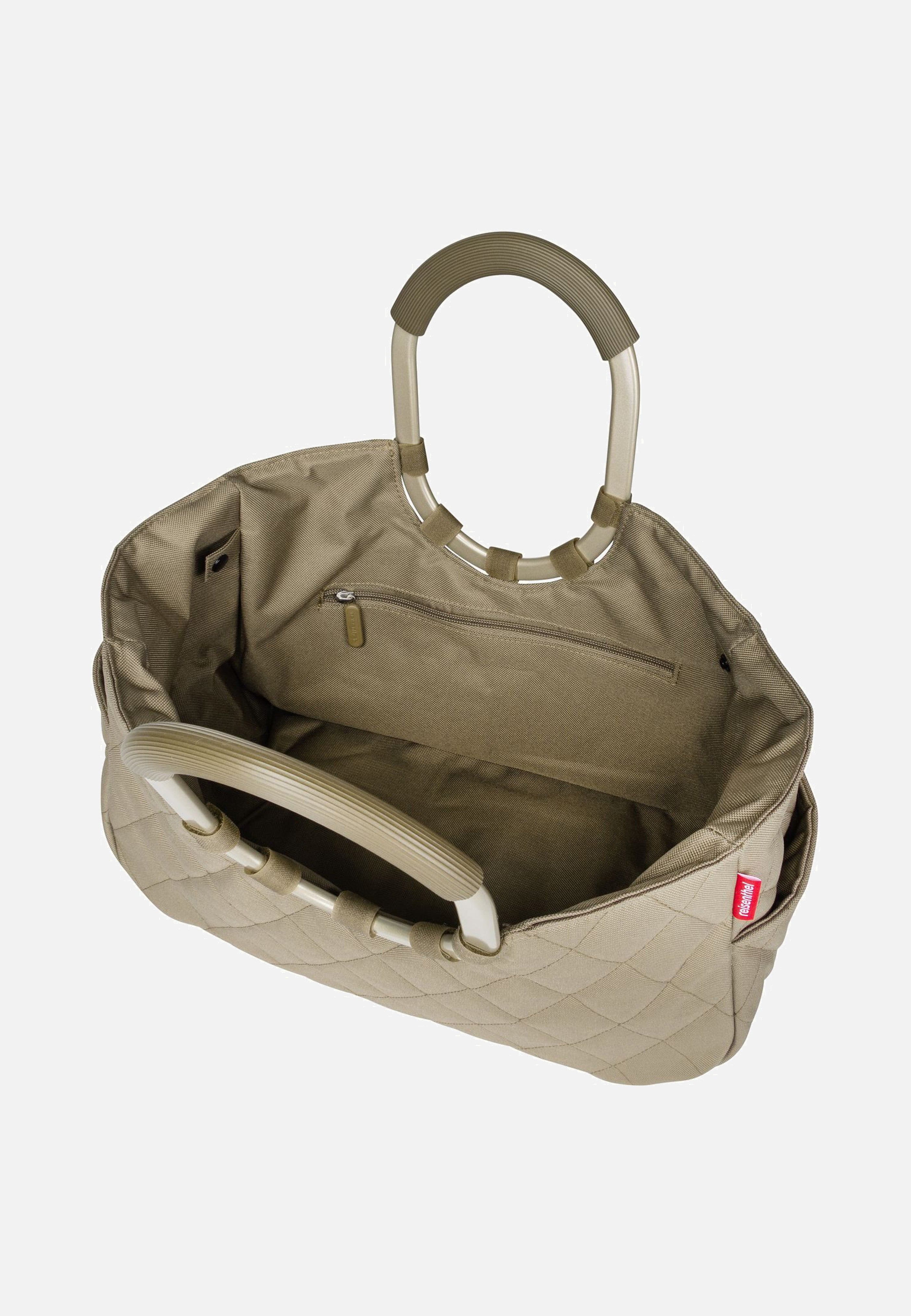 reisenthel - loopshopper M frame Frame Rhombus Olive - Shopping Basket | Neutral-Image