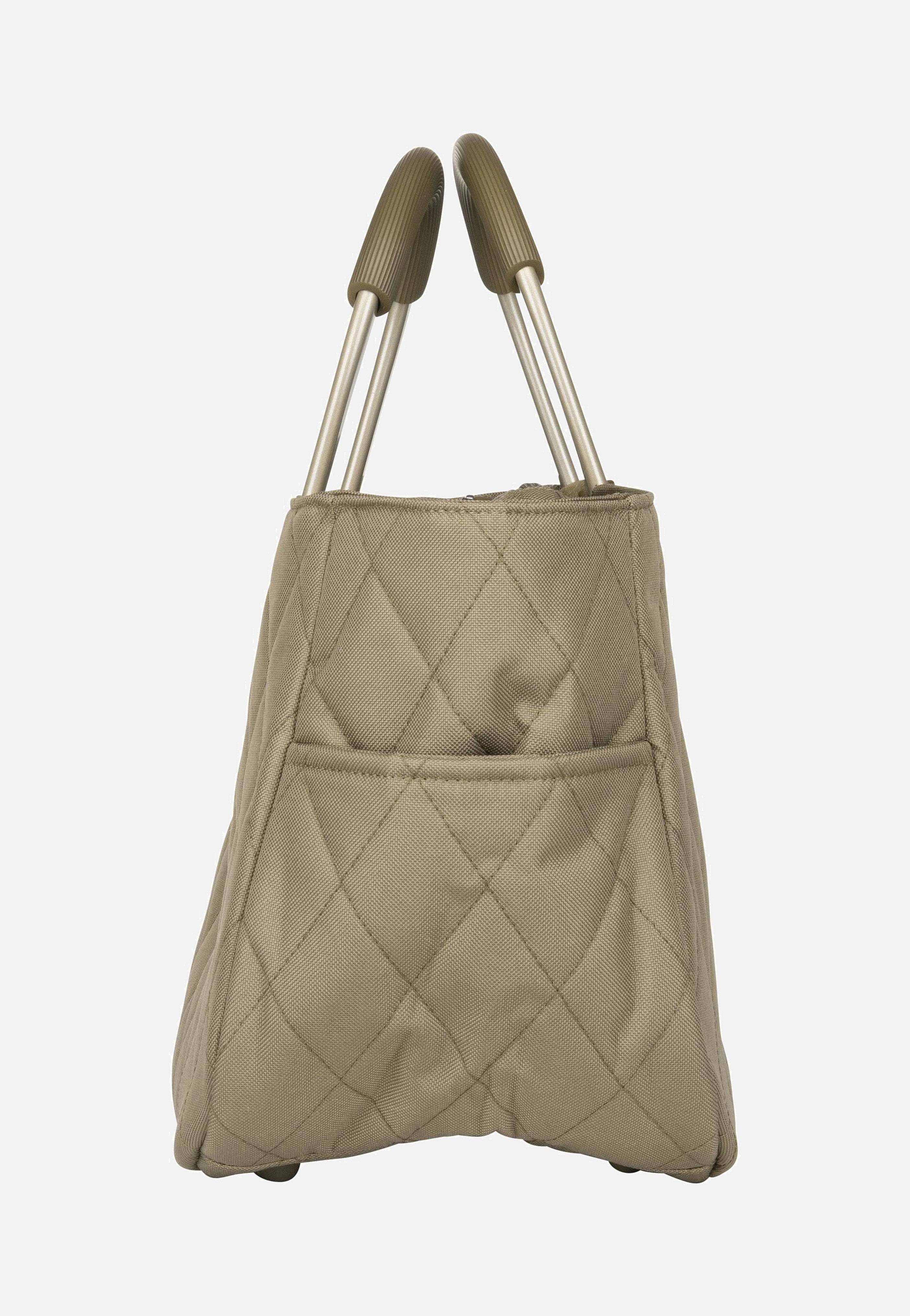 reisenthel - loopshopper M frame Frame Rhombus Olive - Shopping Basket | Neutral-Image