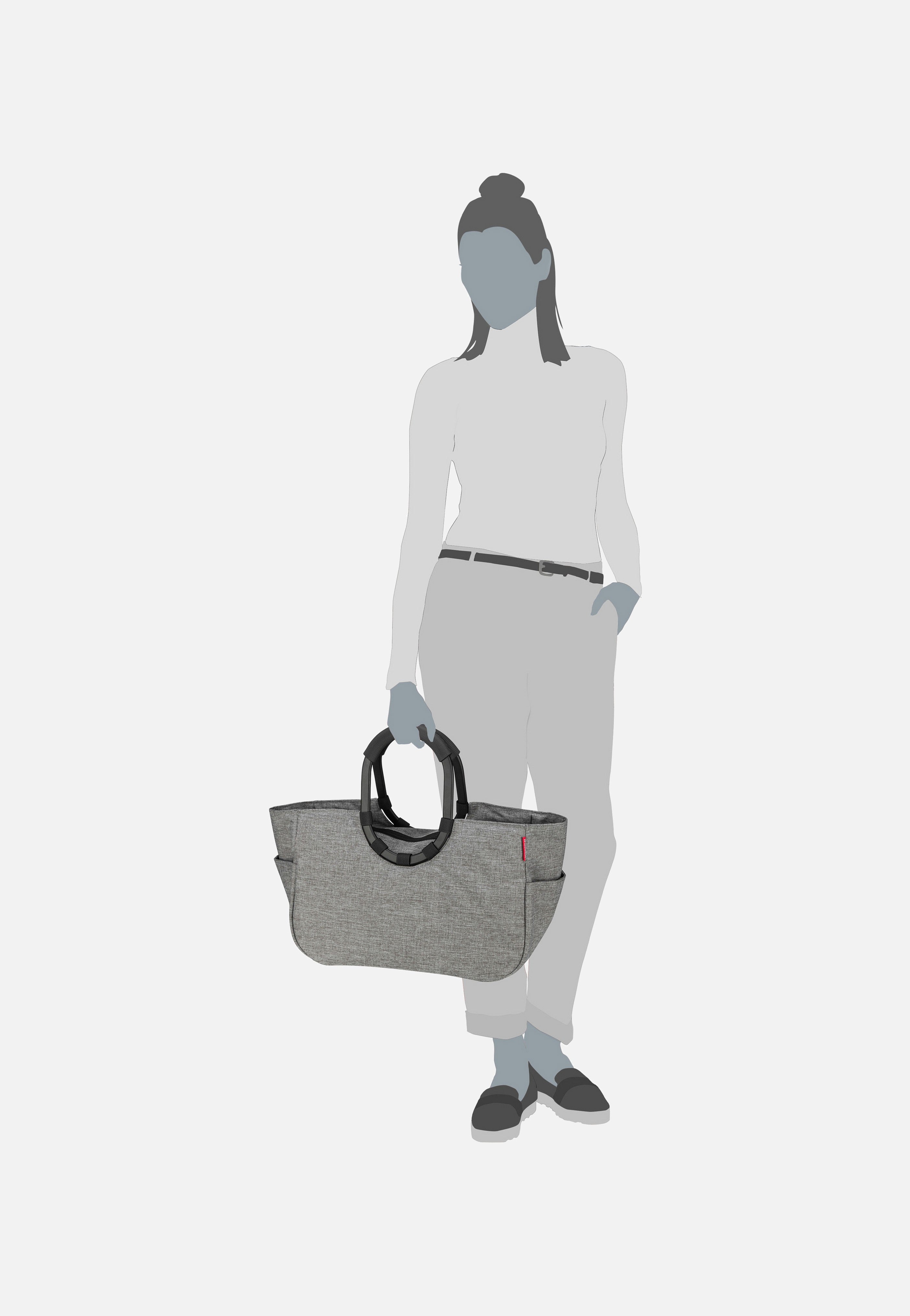 reisenthel - loopshopper M frame Twist Silver - Shopping Basket | Neutral-Image