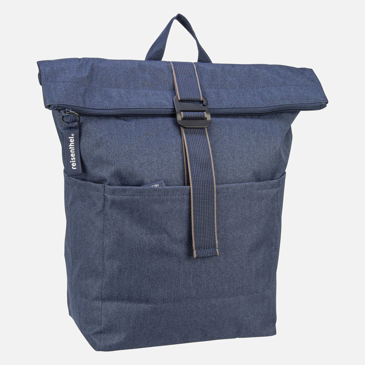 reisenthel rolltop Herringbone Dark Blue Rolltop Rucksack