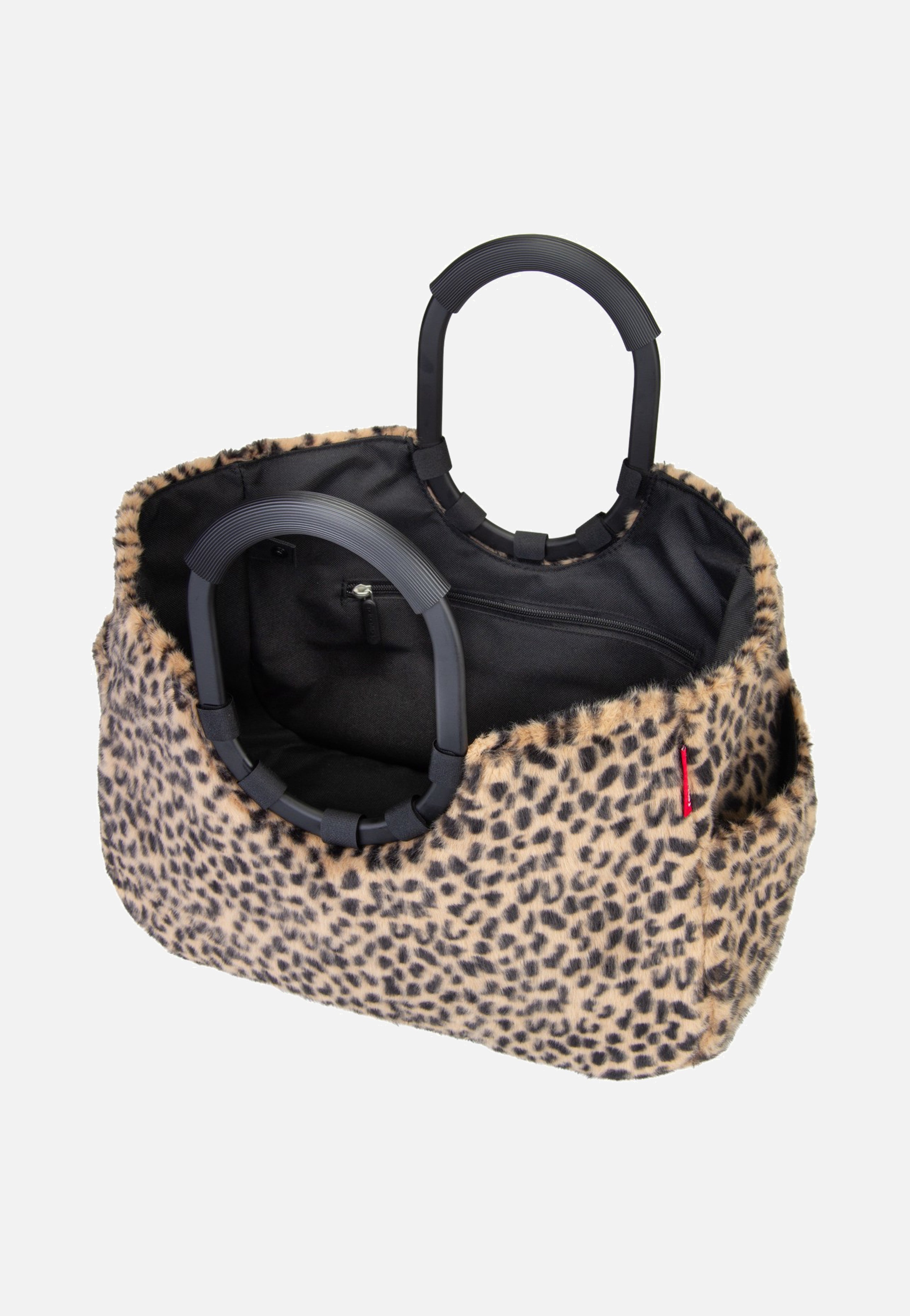 reisenthel Loopshopper M Leo Fake Fur Shopping Basket