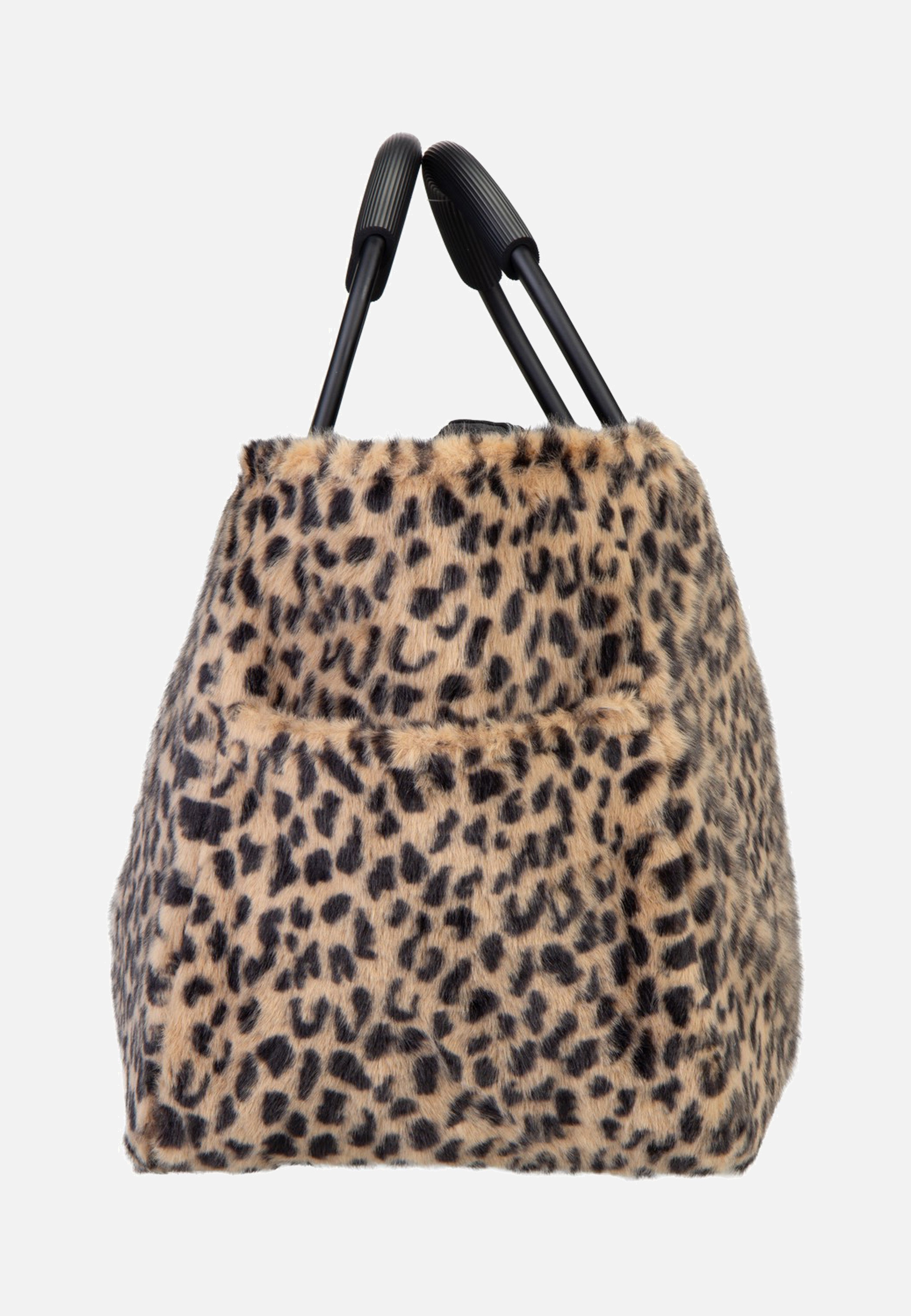 reisenthel Loopshopper M Leo Fake Fur Shopping Basket