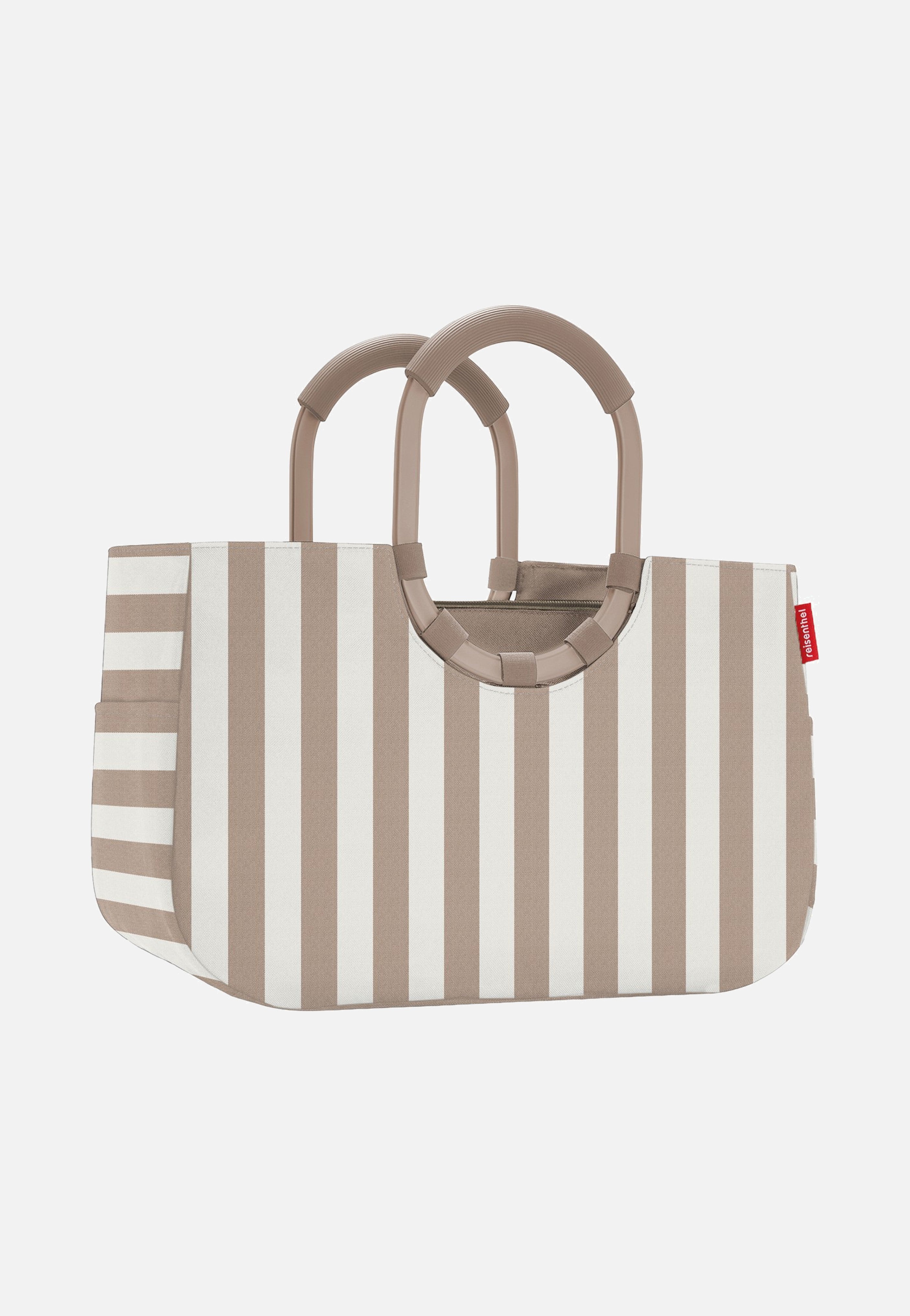 reisenthel - Loopshopper M Summerstripes Coffee - Shopping Basket | Neutral-Image