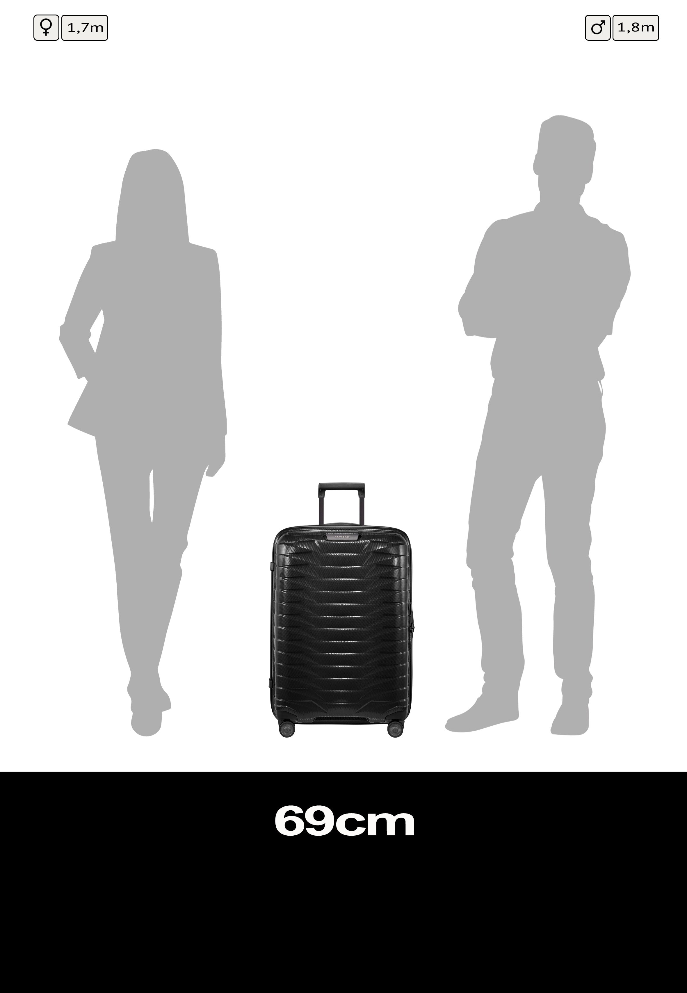Samsonite Proxis Spinner 69/25 Black Suitcase