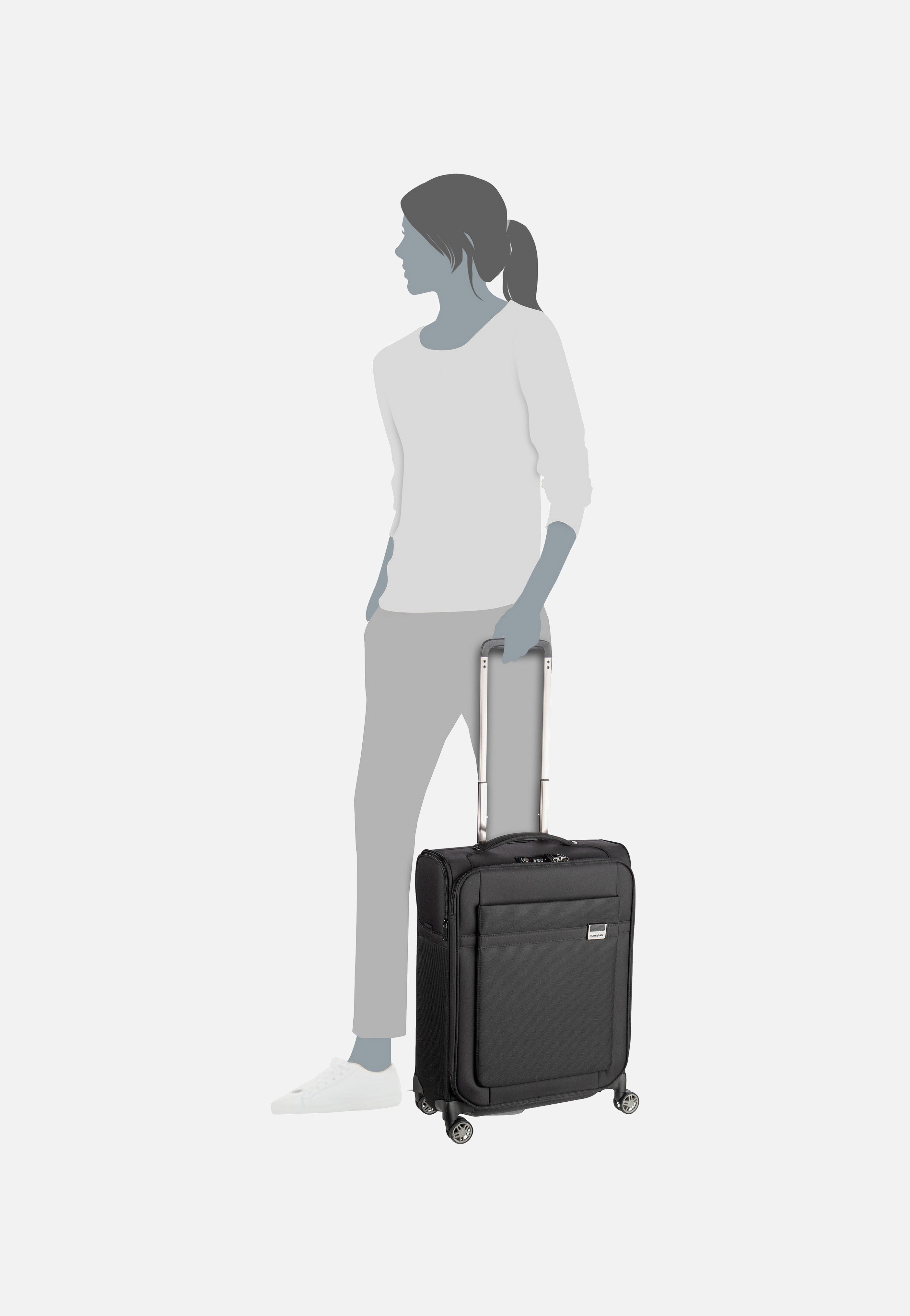 Samsonite - Airea Spinner 55 Strict Black - Suitcase | Neutral-Image