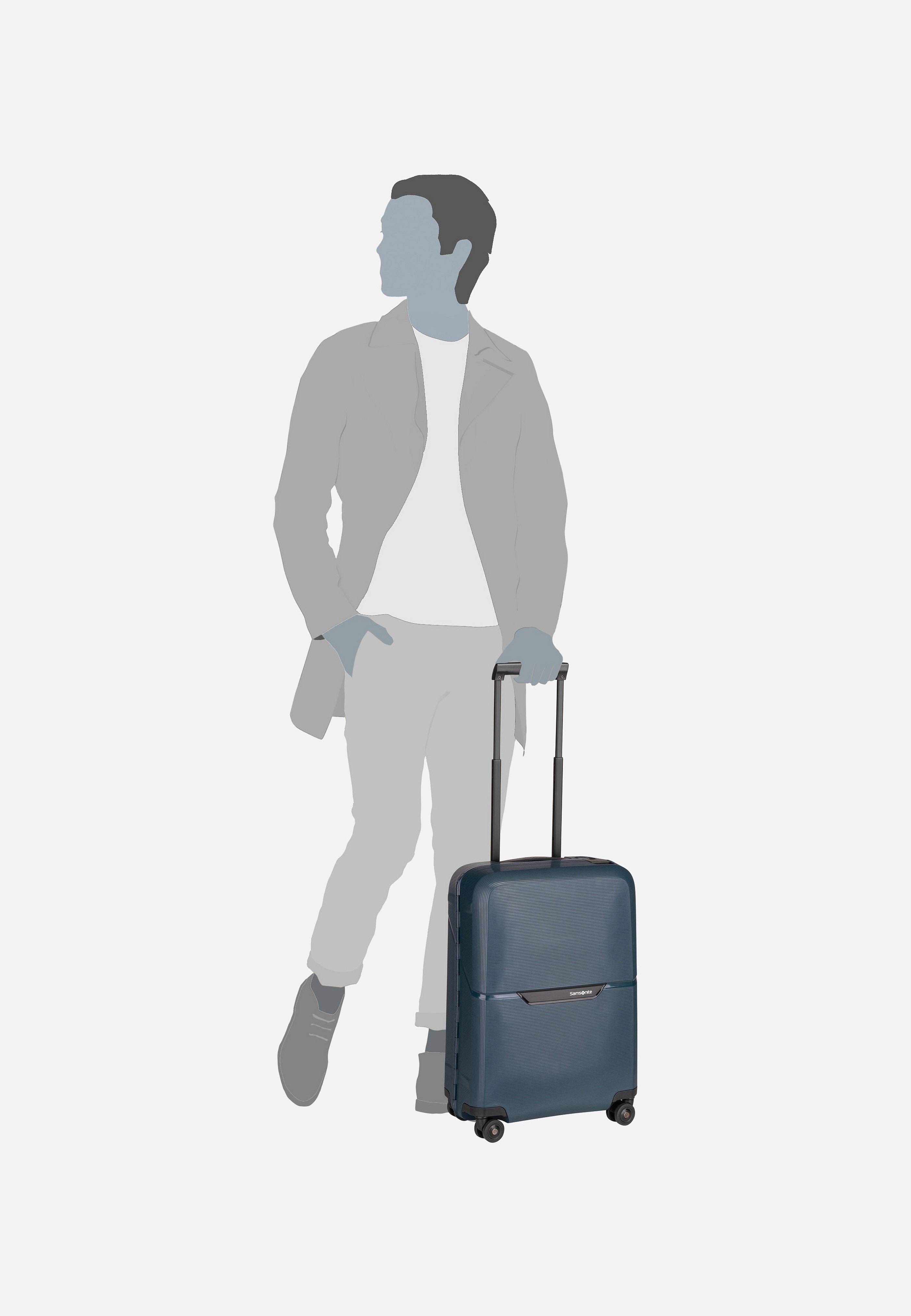 Samsonite - Magnum Eco Spinner 55/20 Midnight Blue - Suitcase | Neutral-Image