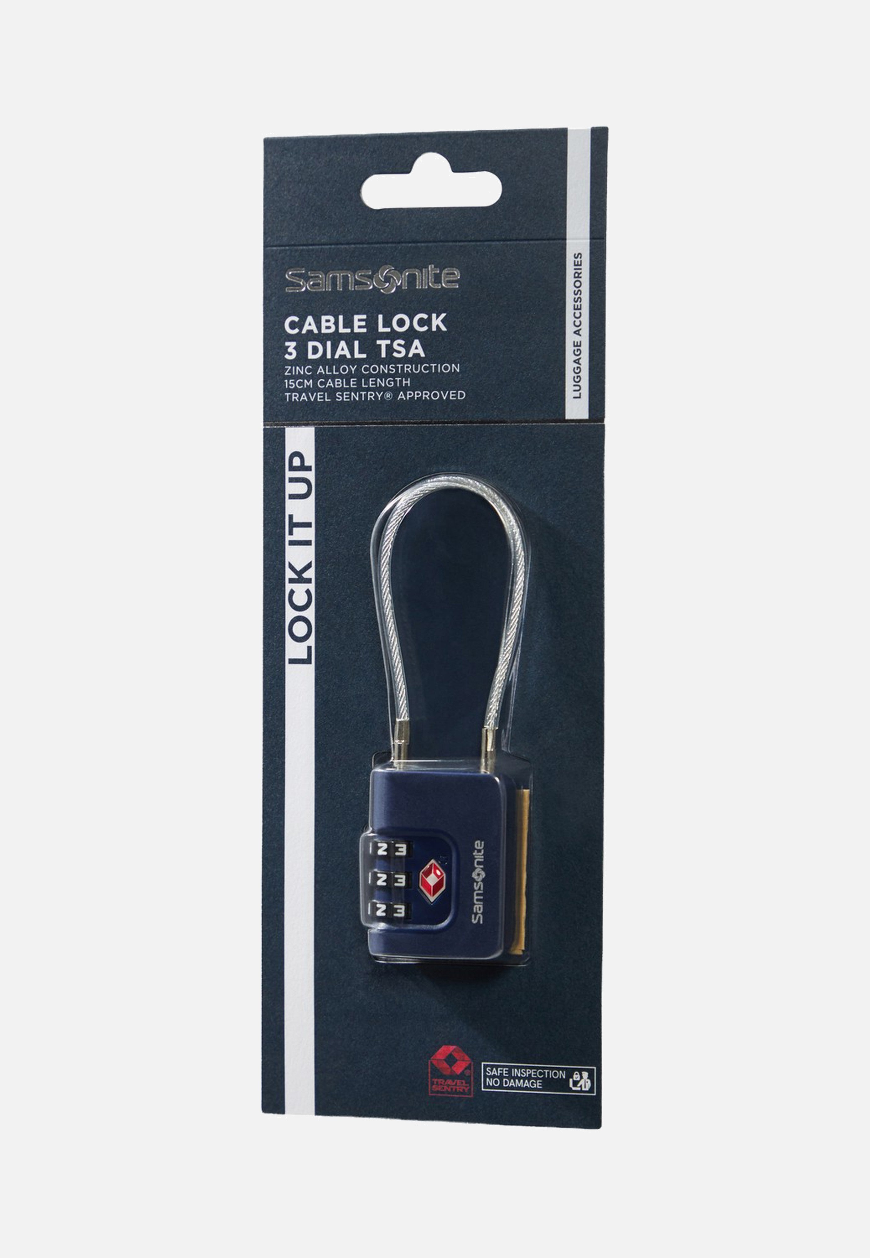 Samsonite Cablelock 3 Dial TSA Midnight Blue Lock