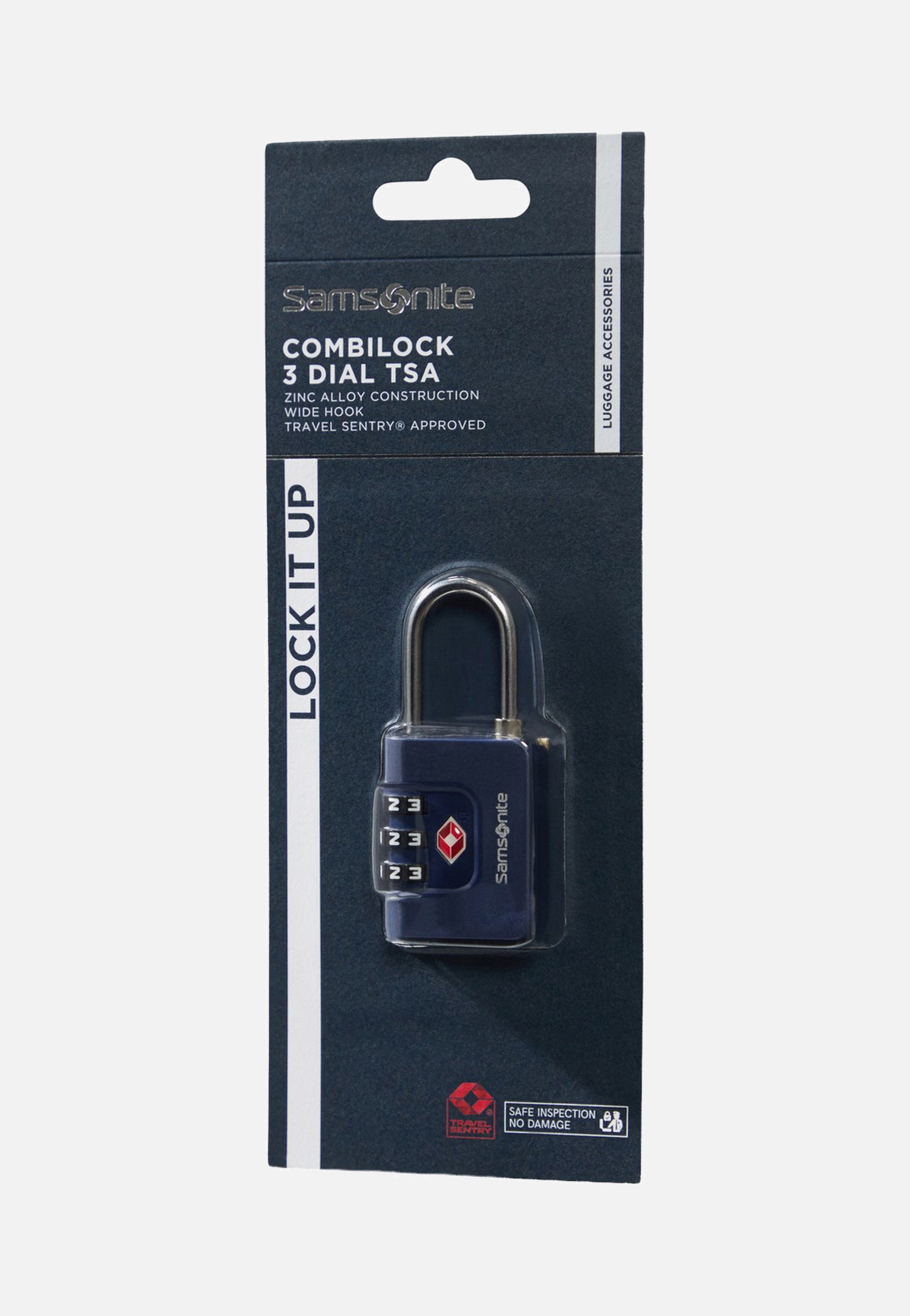 Samsonite Combilock 3 Dial TSA Midnight Blue Lock