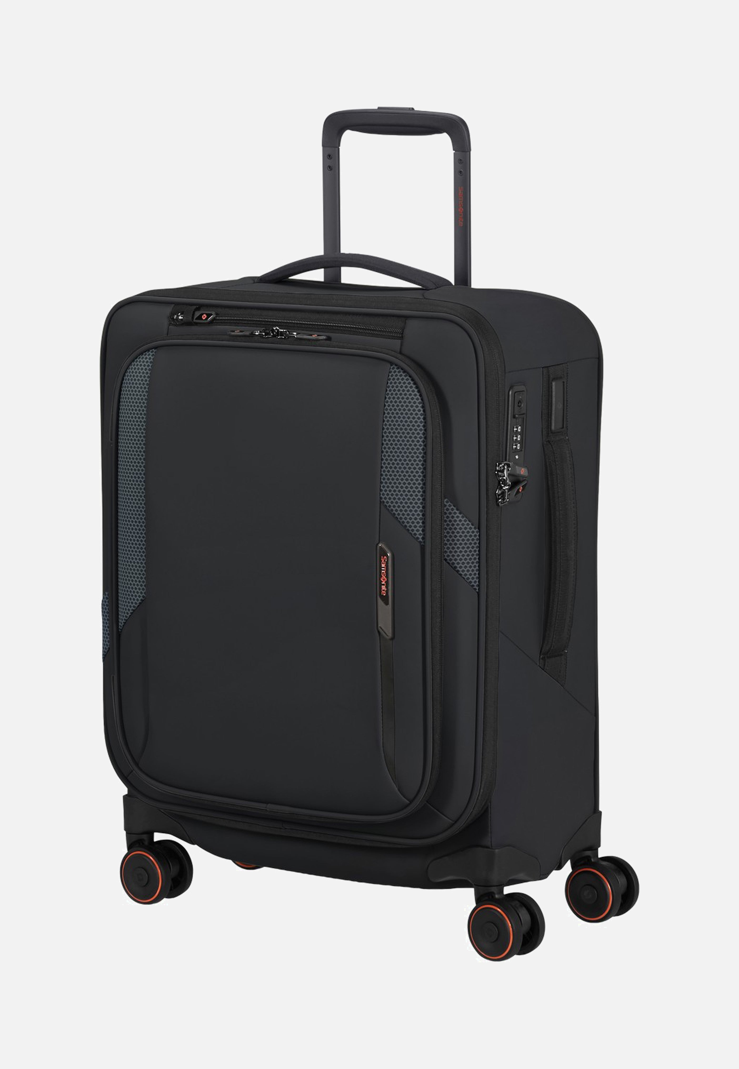 Samsonite Glazed Spinner 55/20 Exp Black Suitcase