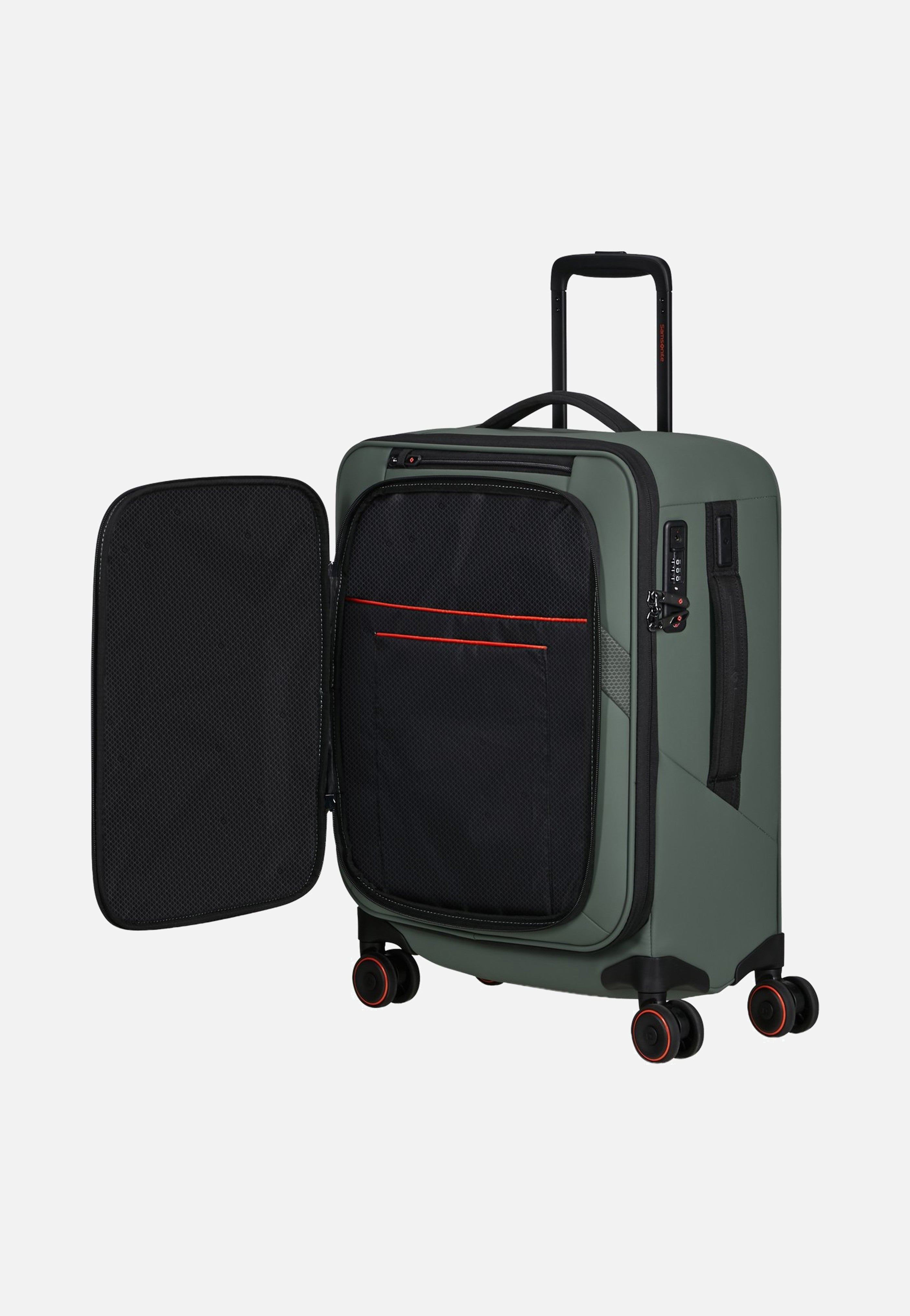 Samsonite Glazed Spinner 55/20 Exp Sage Green Suitcase