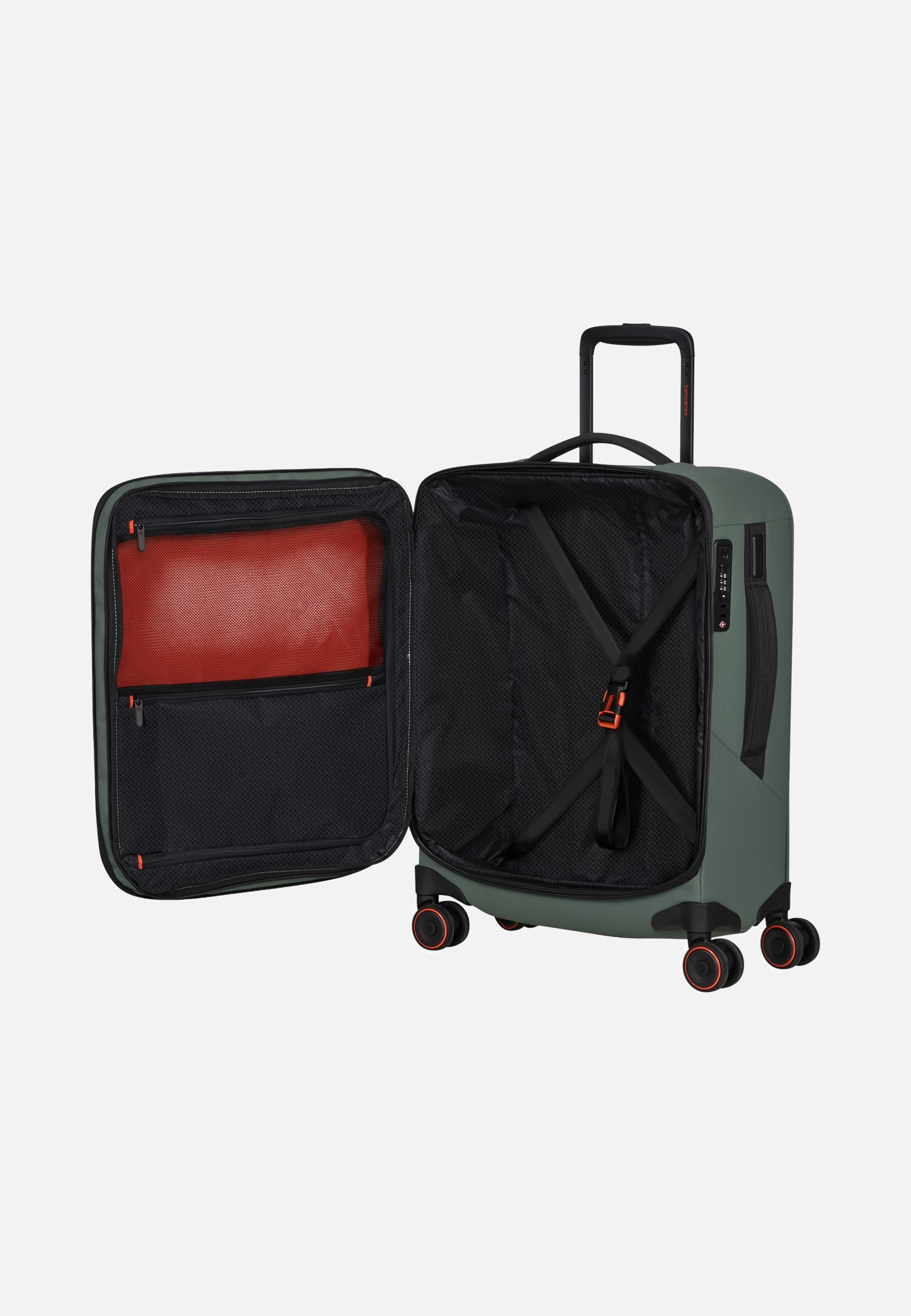 Samsonite Glazed Spinner 55/20 Exp Sage Green Suitcase