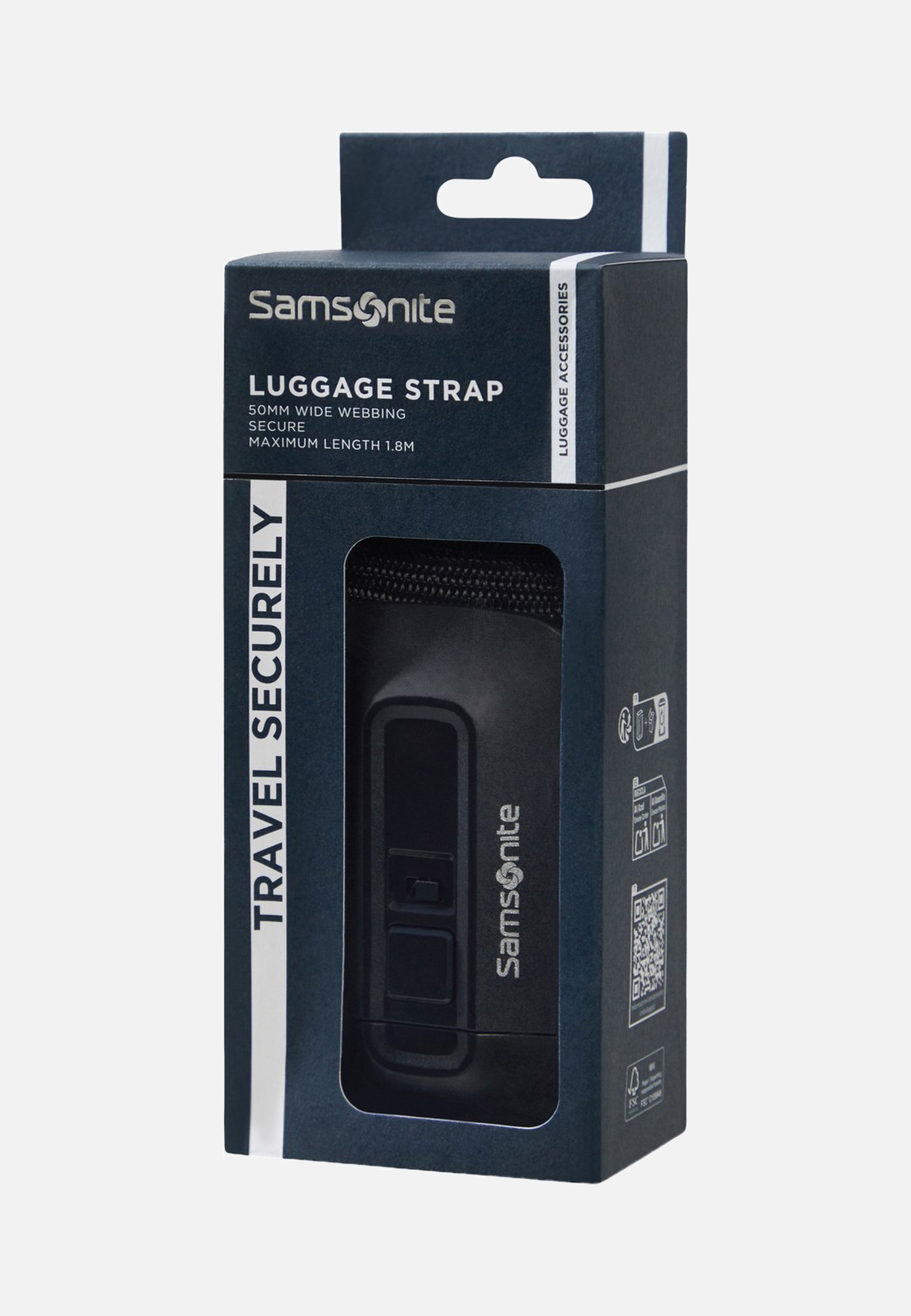 Samsonite Luggage Strap 50mm Black Bag Strap