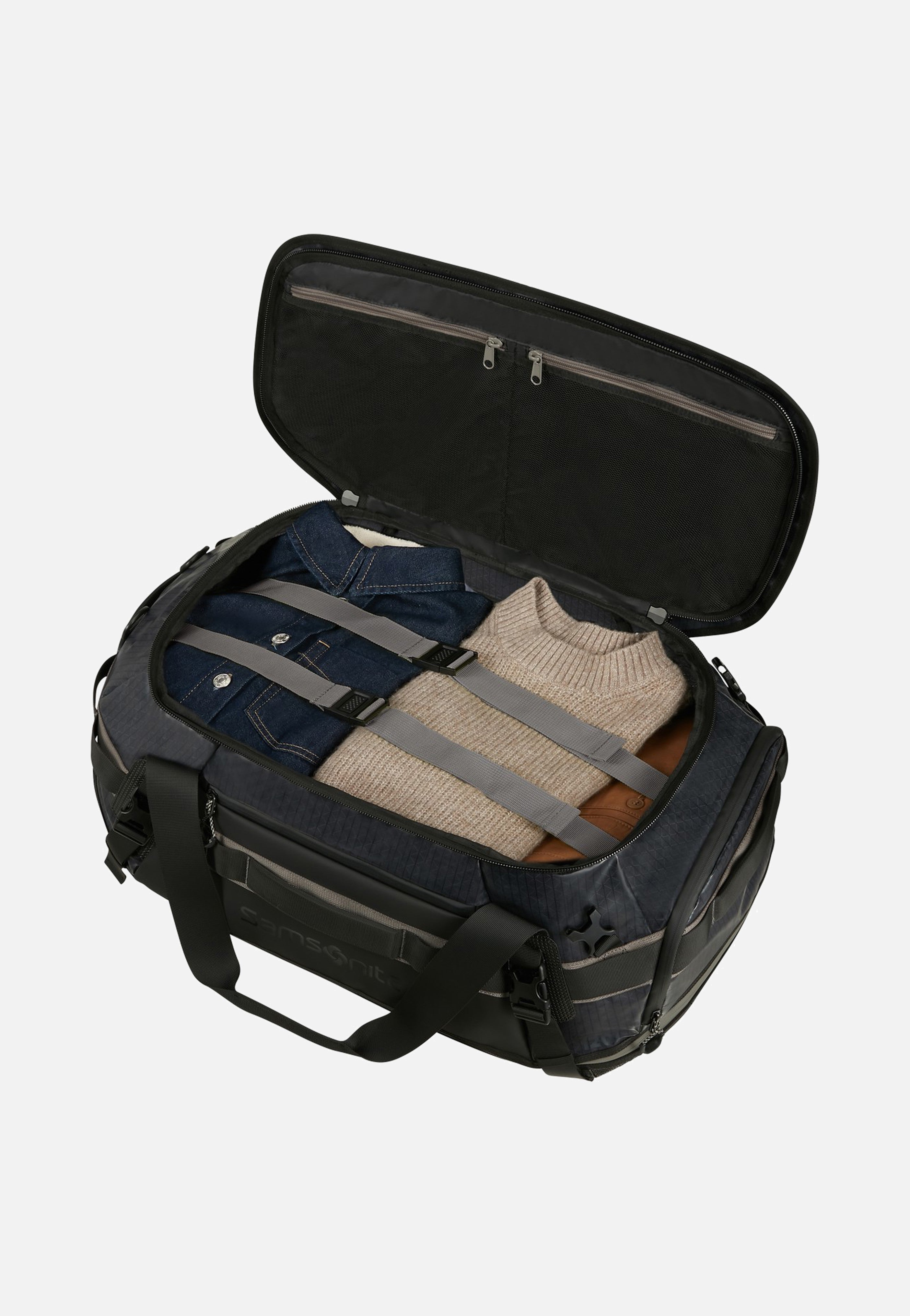 Samsonite Outtrax Duffle L Exp 100l/120l Slate Black Dufflebag