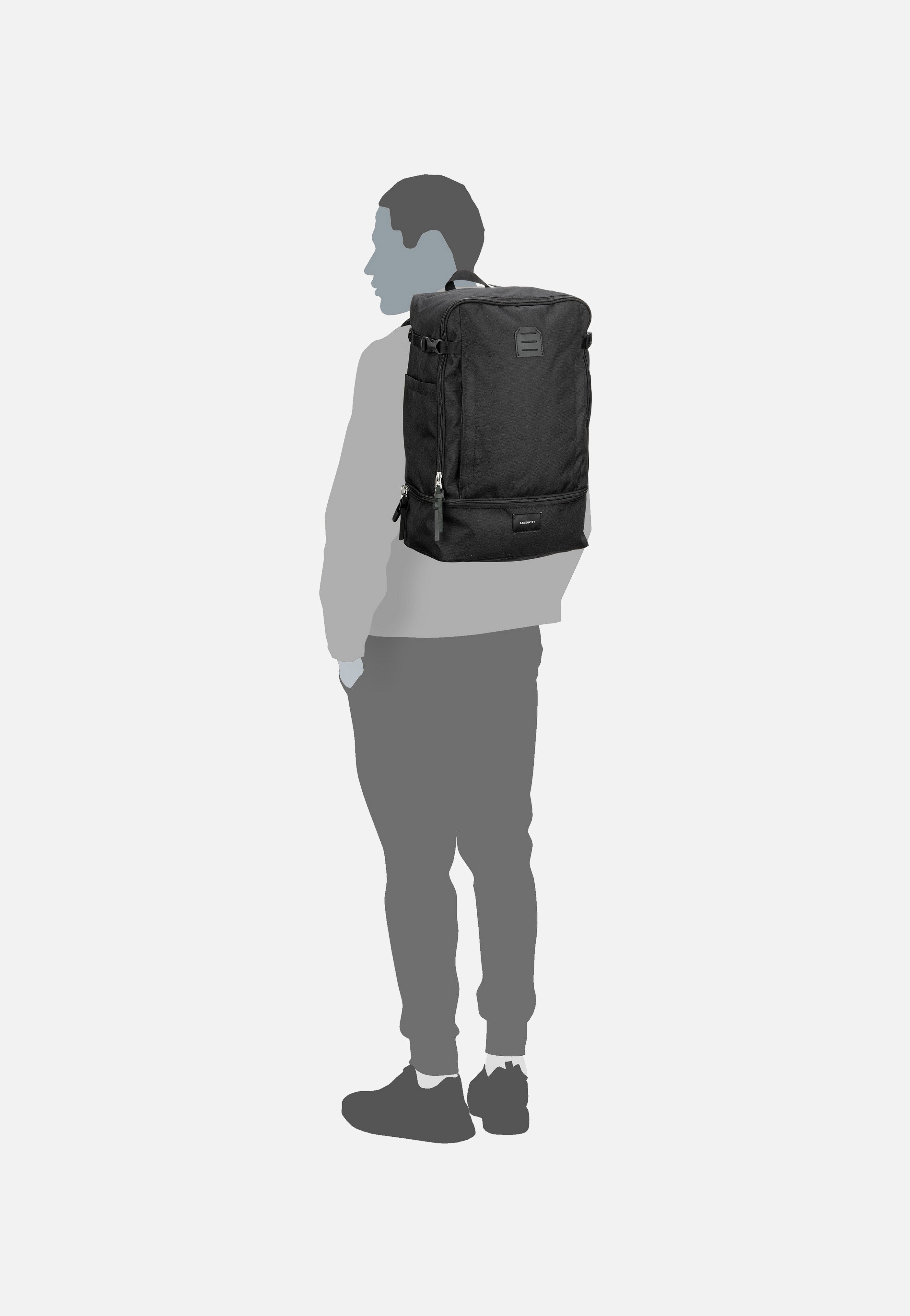 Sandqvist - Alde Black - Backpack | Neutral-Image