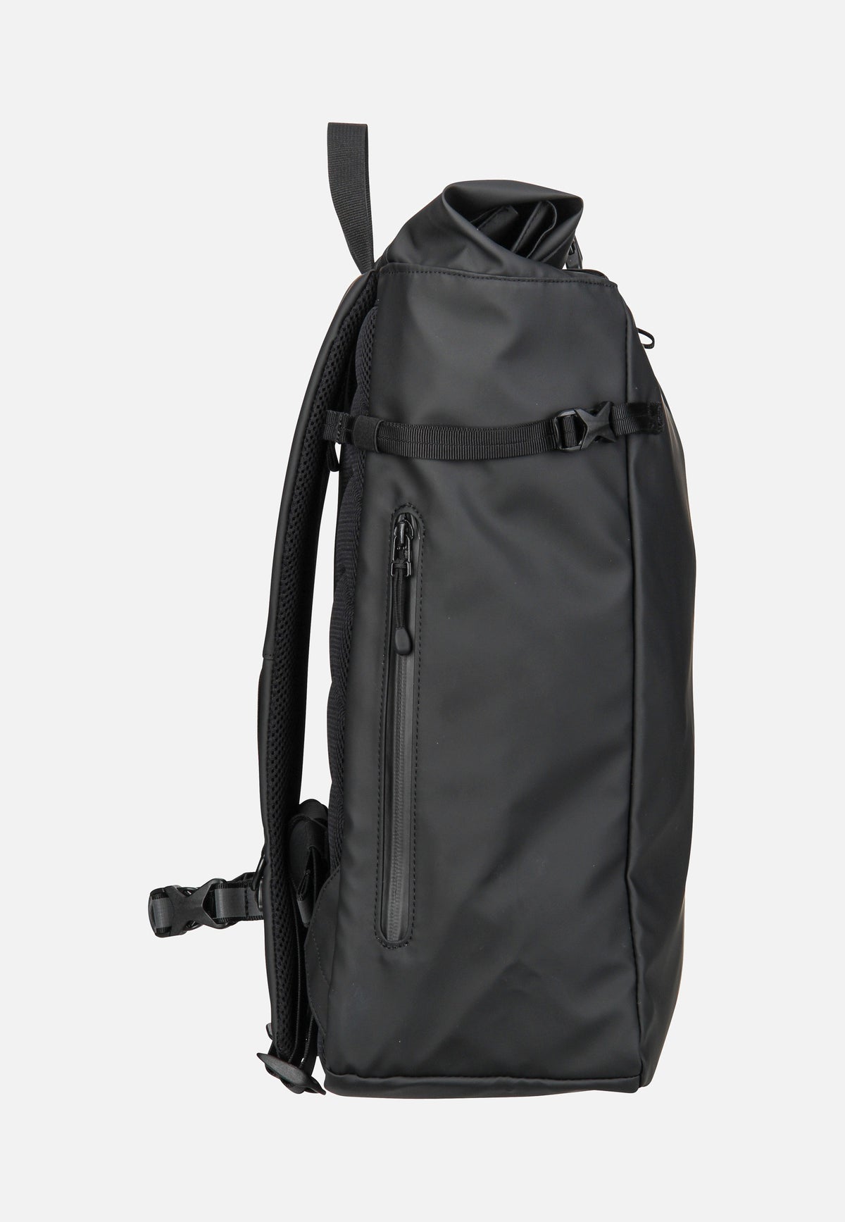 Sandqvist Arnold Black Rolltop Rucksack