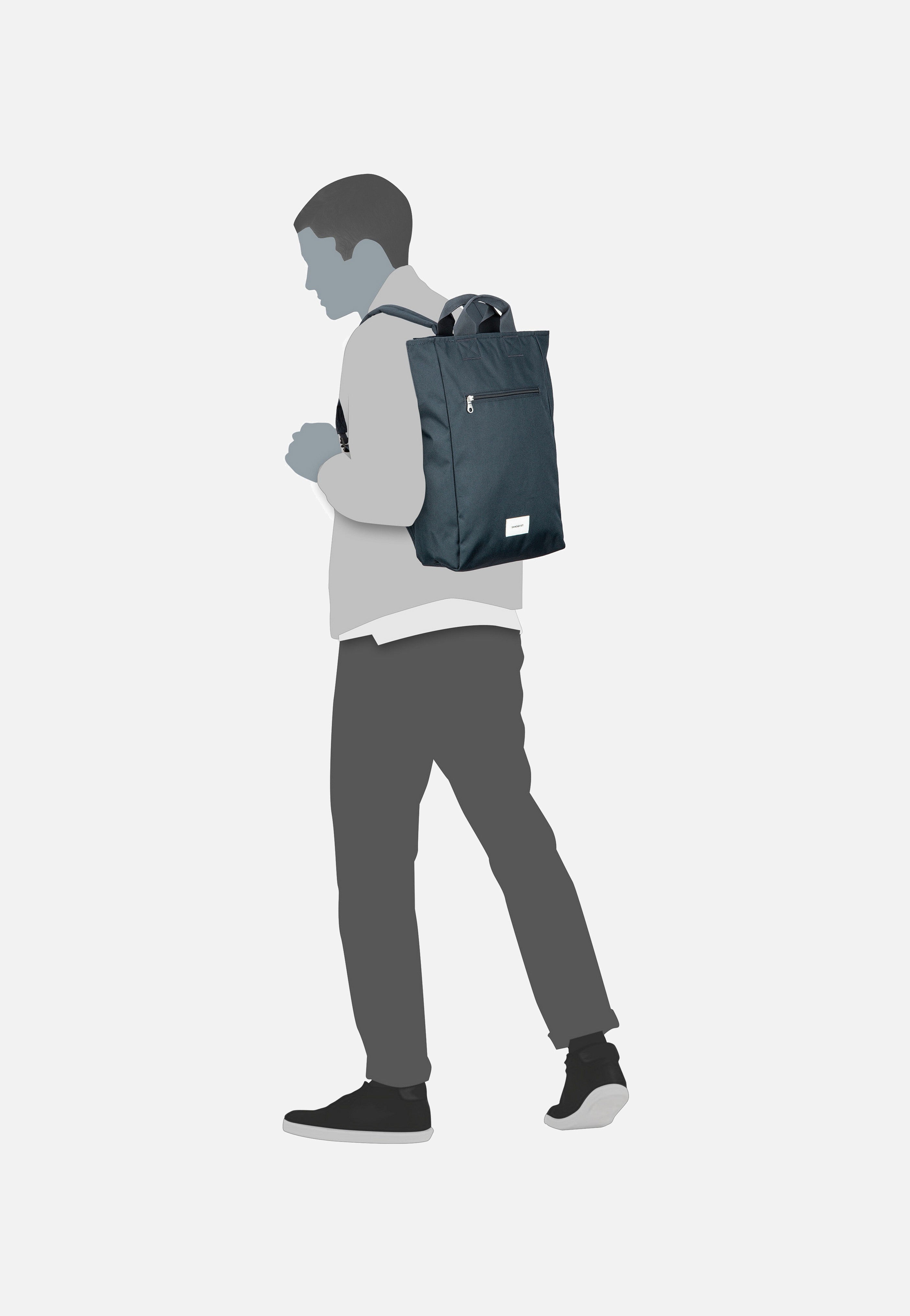 Sandqvist - Ground 2-Way Bag Navy - Backpack | Neutral-Image