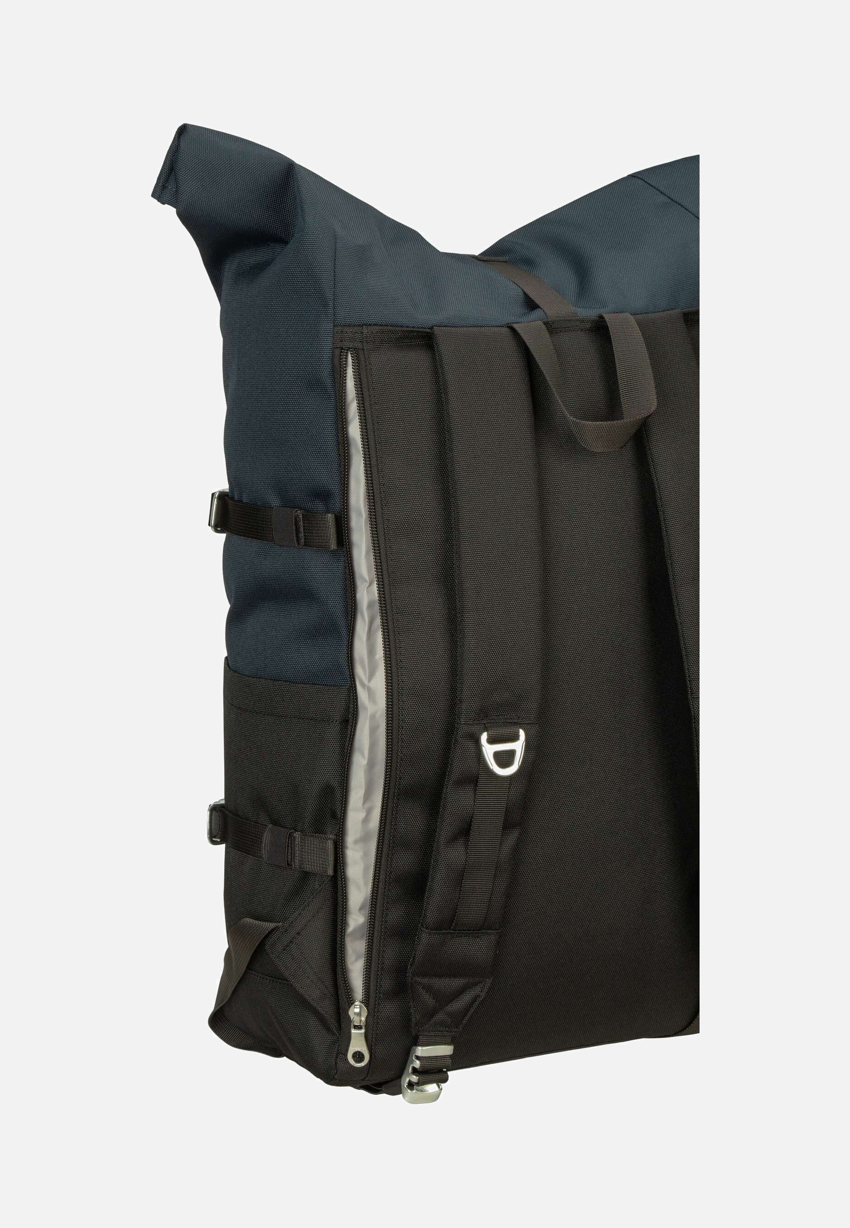 Sandqvist - Icon BP L Multi Black/Navy - Rolltop Backpack | Neutral-Image