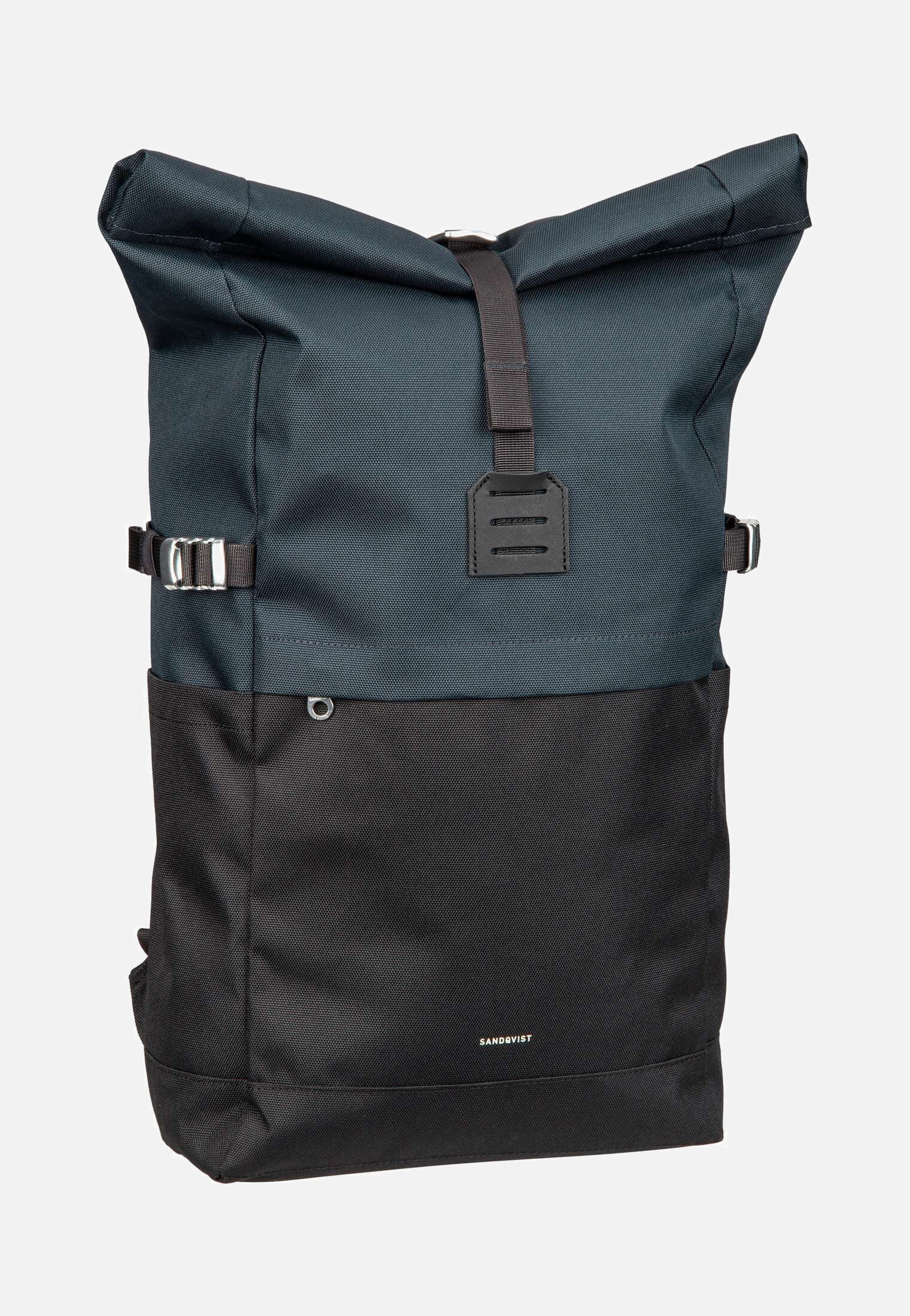Sandqvist - Icon BP M Multi Black/Navy - Rolltop Backpack | Neutral-Image