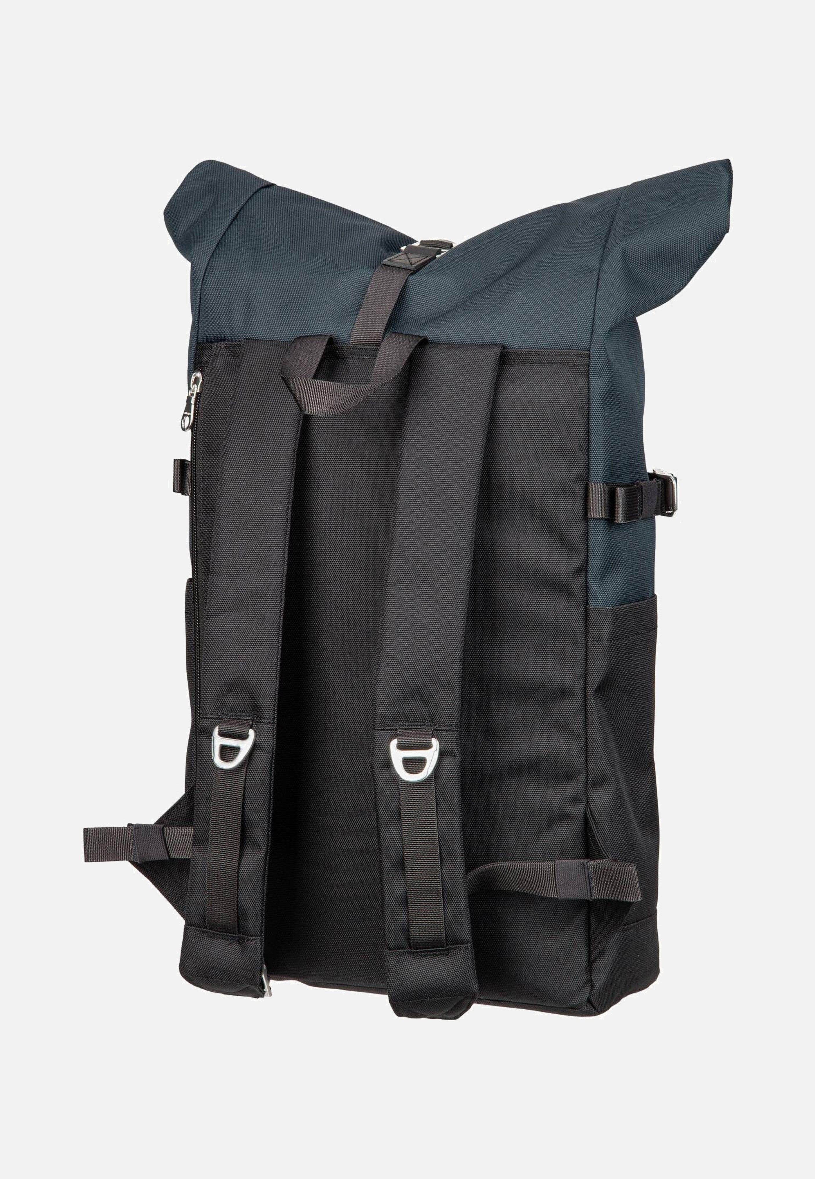 Sandqvist - Icon BP M Multi Black/Navy - Rolltop Backpack | Neutral-Image