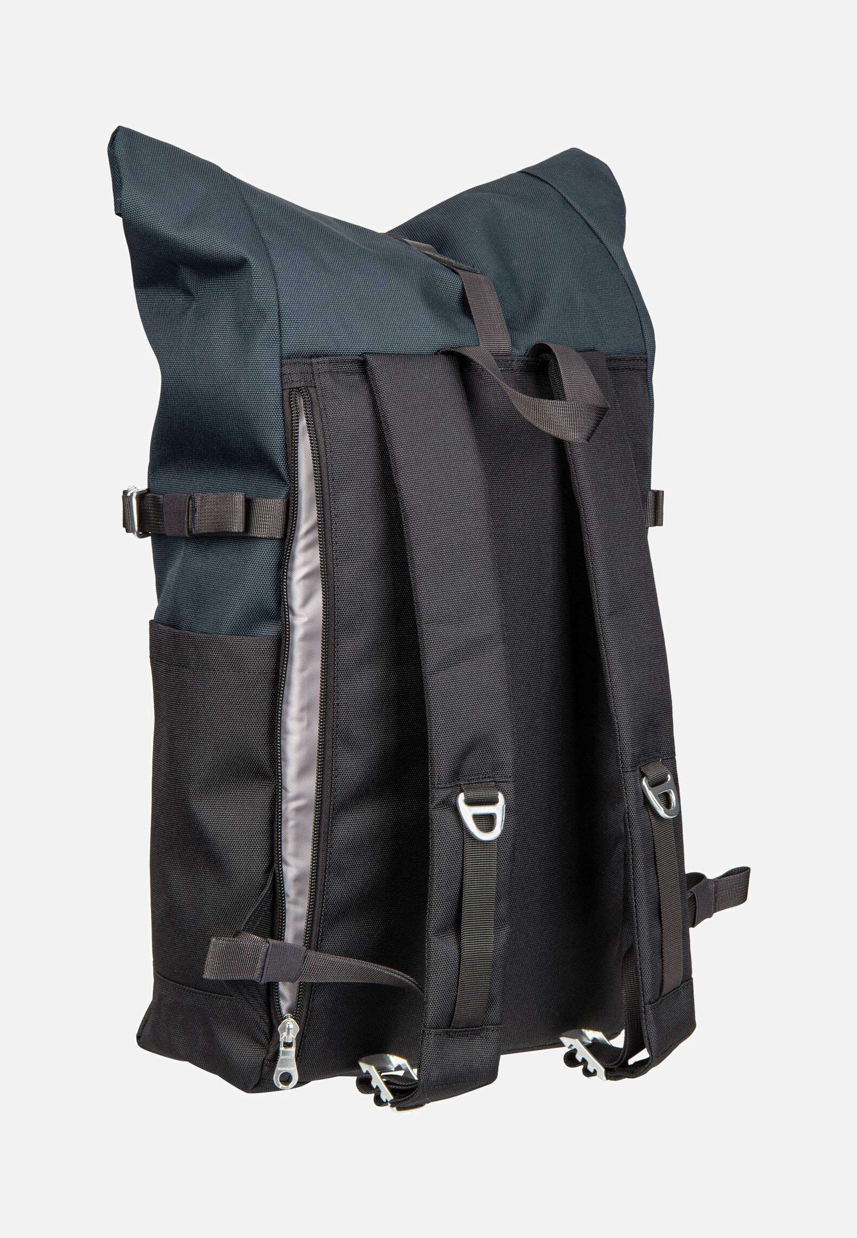 Sandqvist - Icon BP M Multi Black/Navy - Rolltop Backpack | Neutral-Image