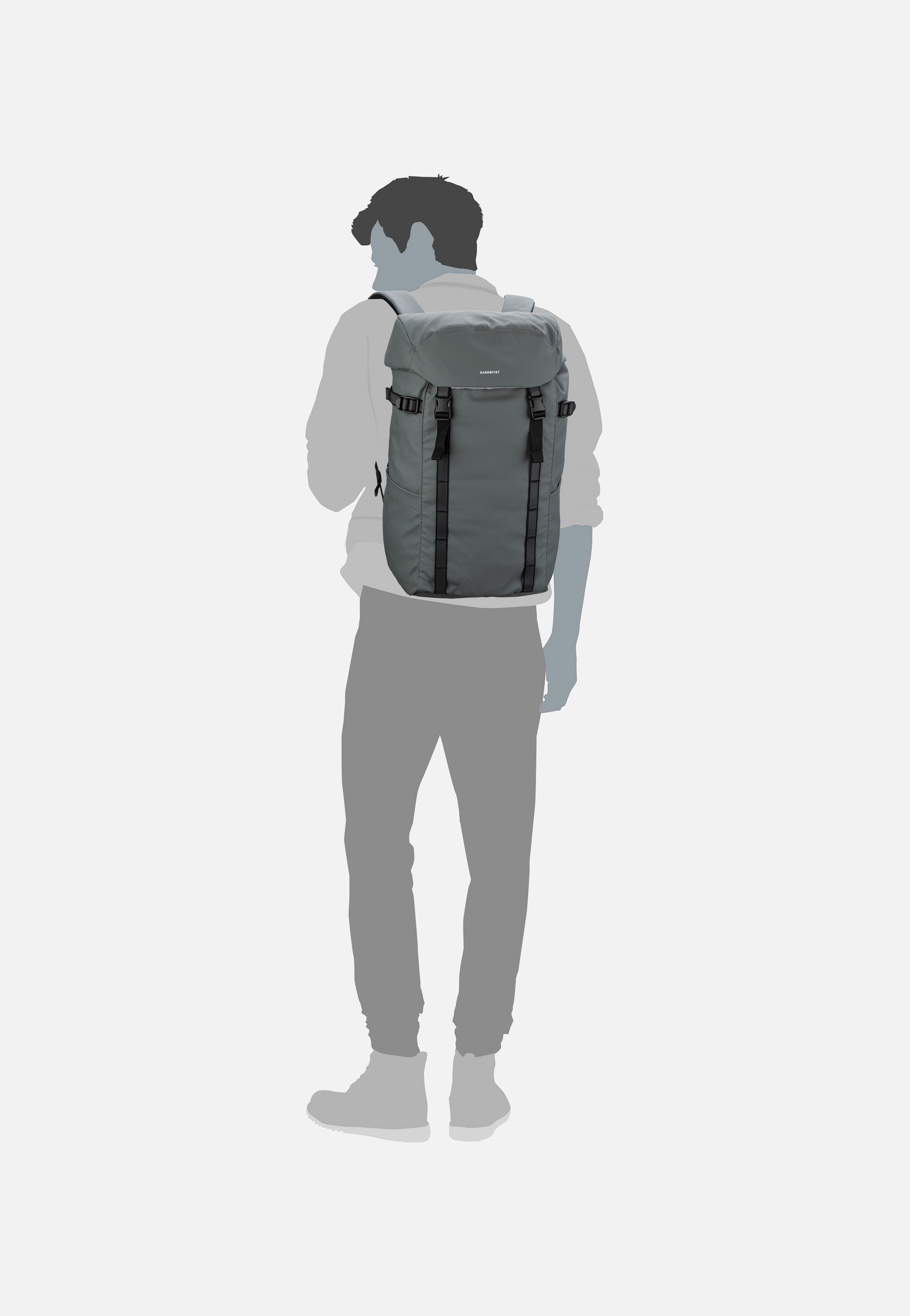 Sandqvist - Jonatan Ash Grey - Backpack | Neutral-Image