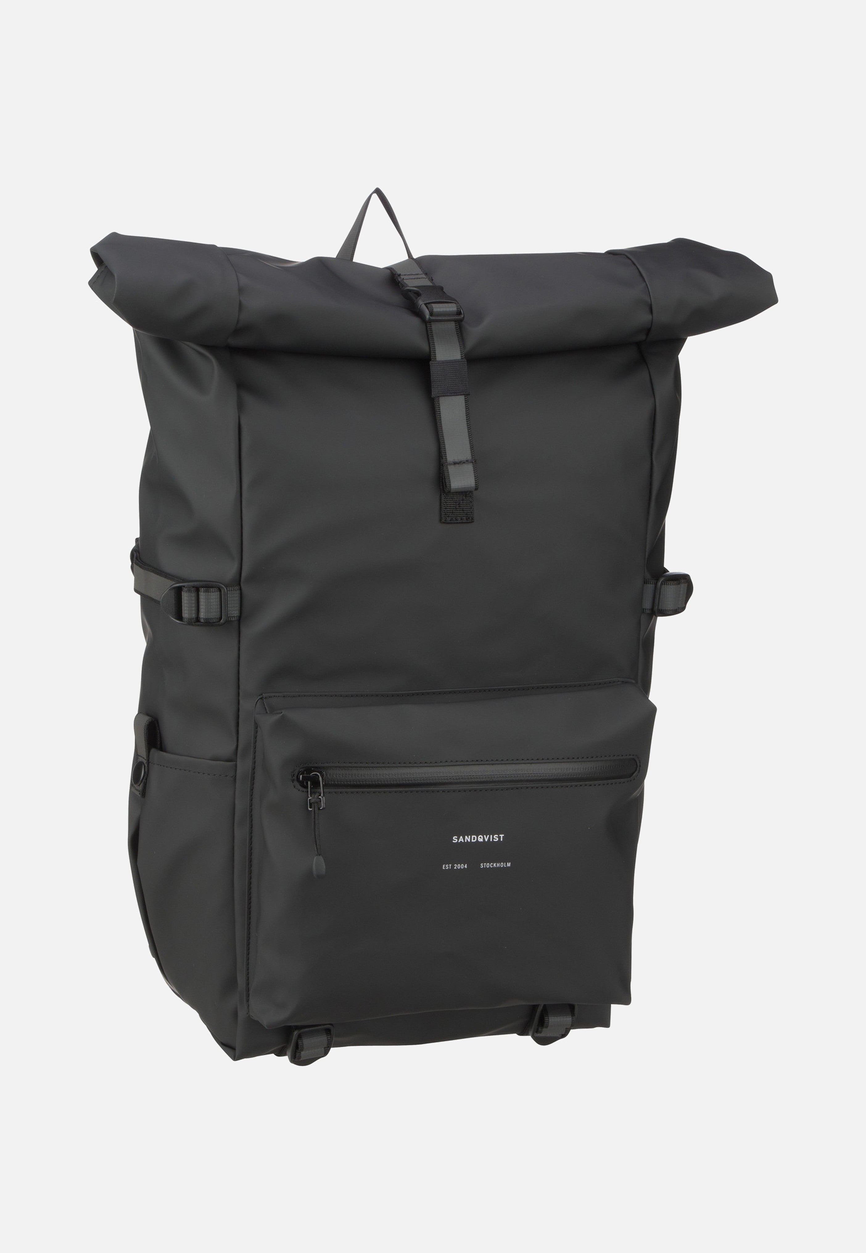 Sandqvist - Ruben 2.0 Black - Rolltop Backpack | Neutral-Image