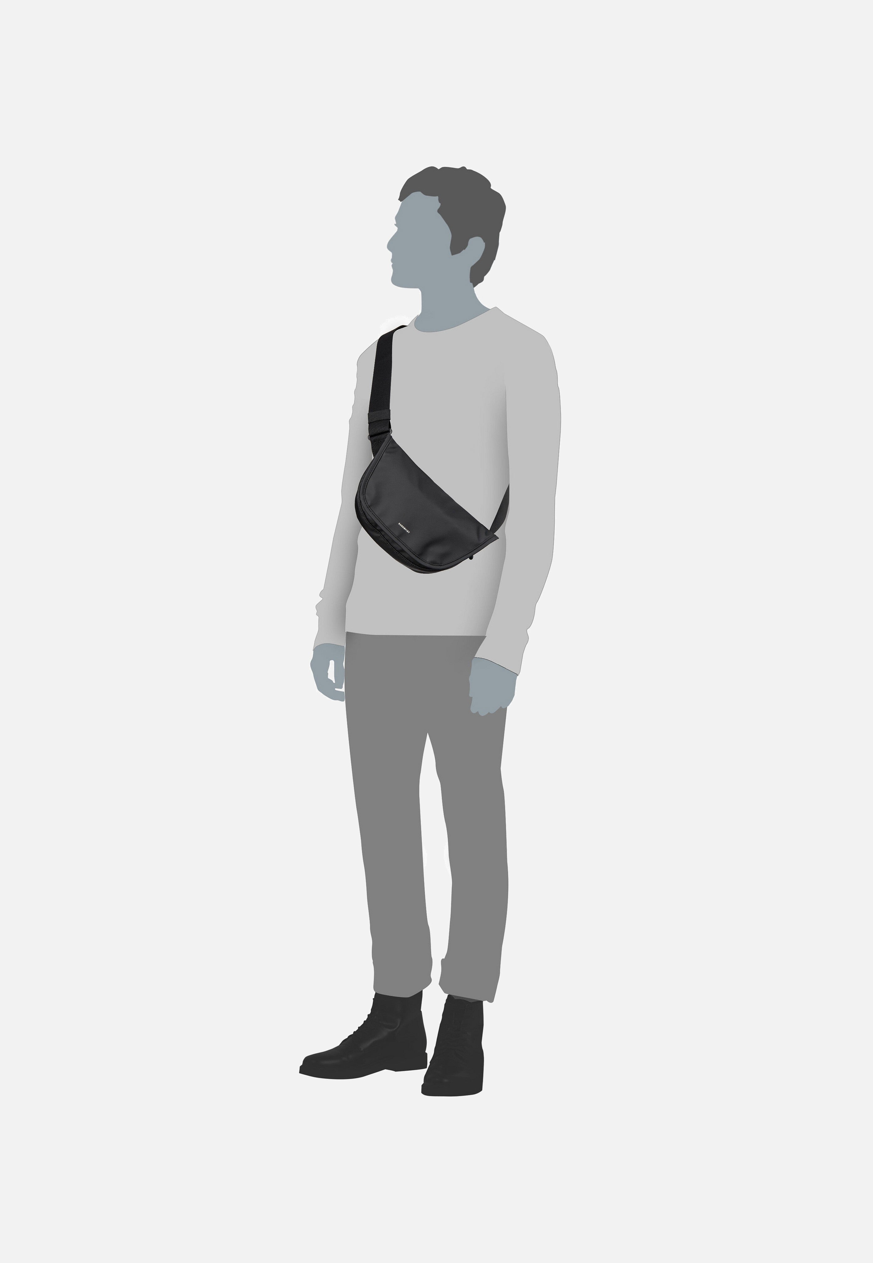 Sandqvist - Stream Mini Black - Sling Bag | Neutral-Image