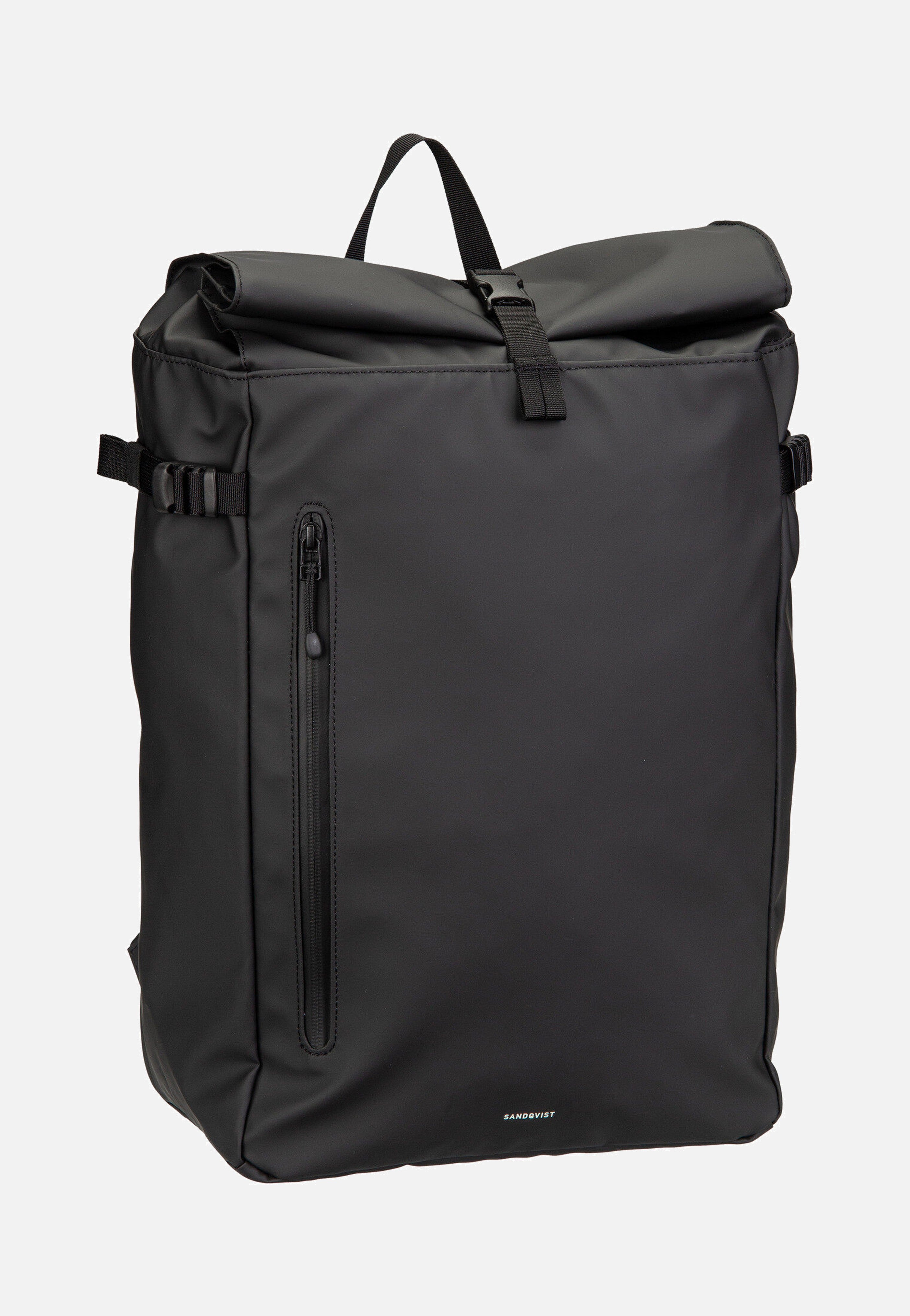 Sandqvist - Stream Slim Rolltop L Black - Backpack | Neutral-Image