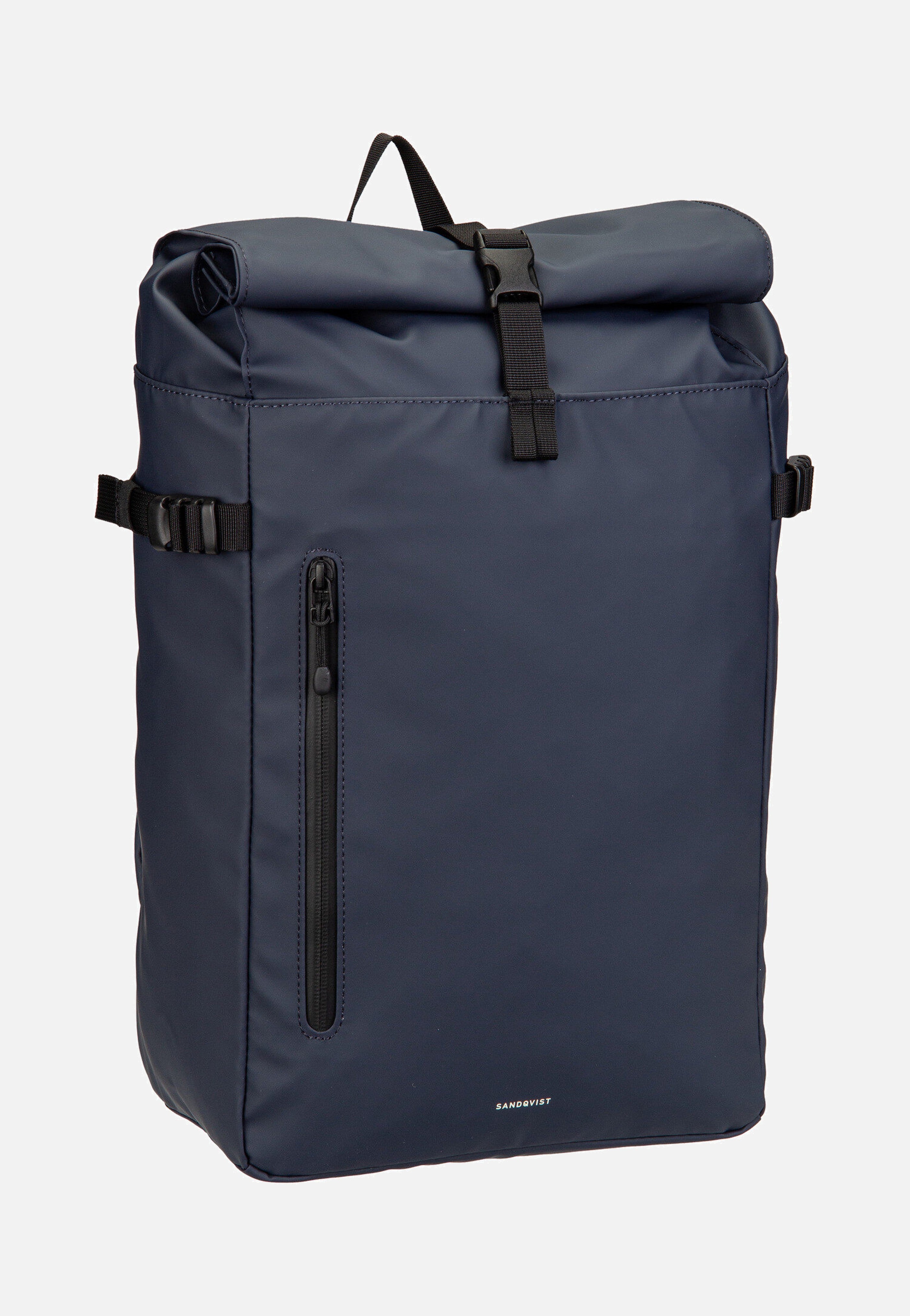 Sandqvist - Stream Slim Rolltop M Navy - Backpack | Neutral-Image