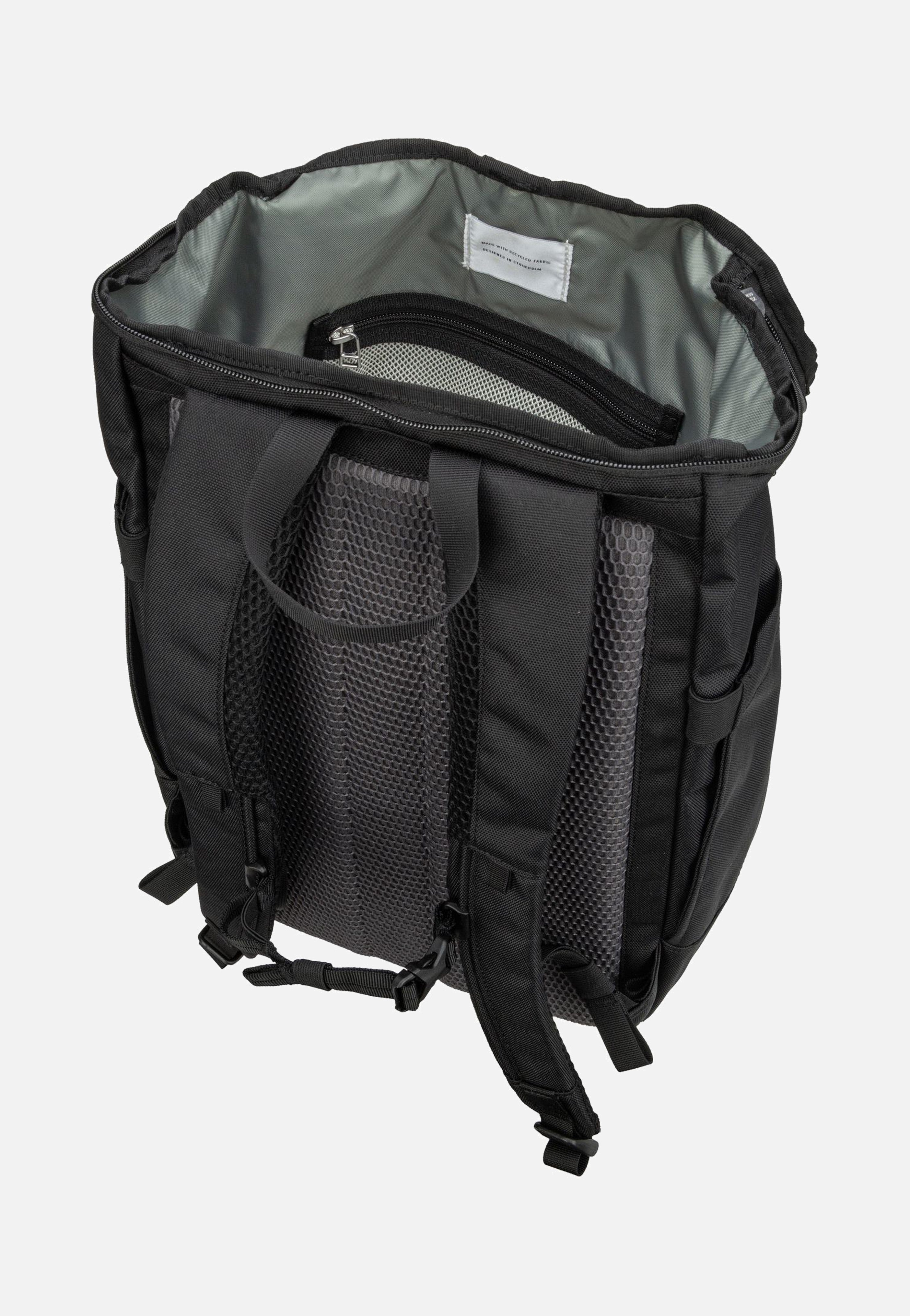Sandqvist - Sune Black/Black Webbing - Backpack | Neutral-Image