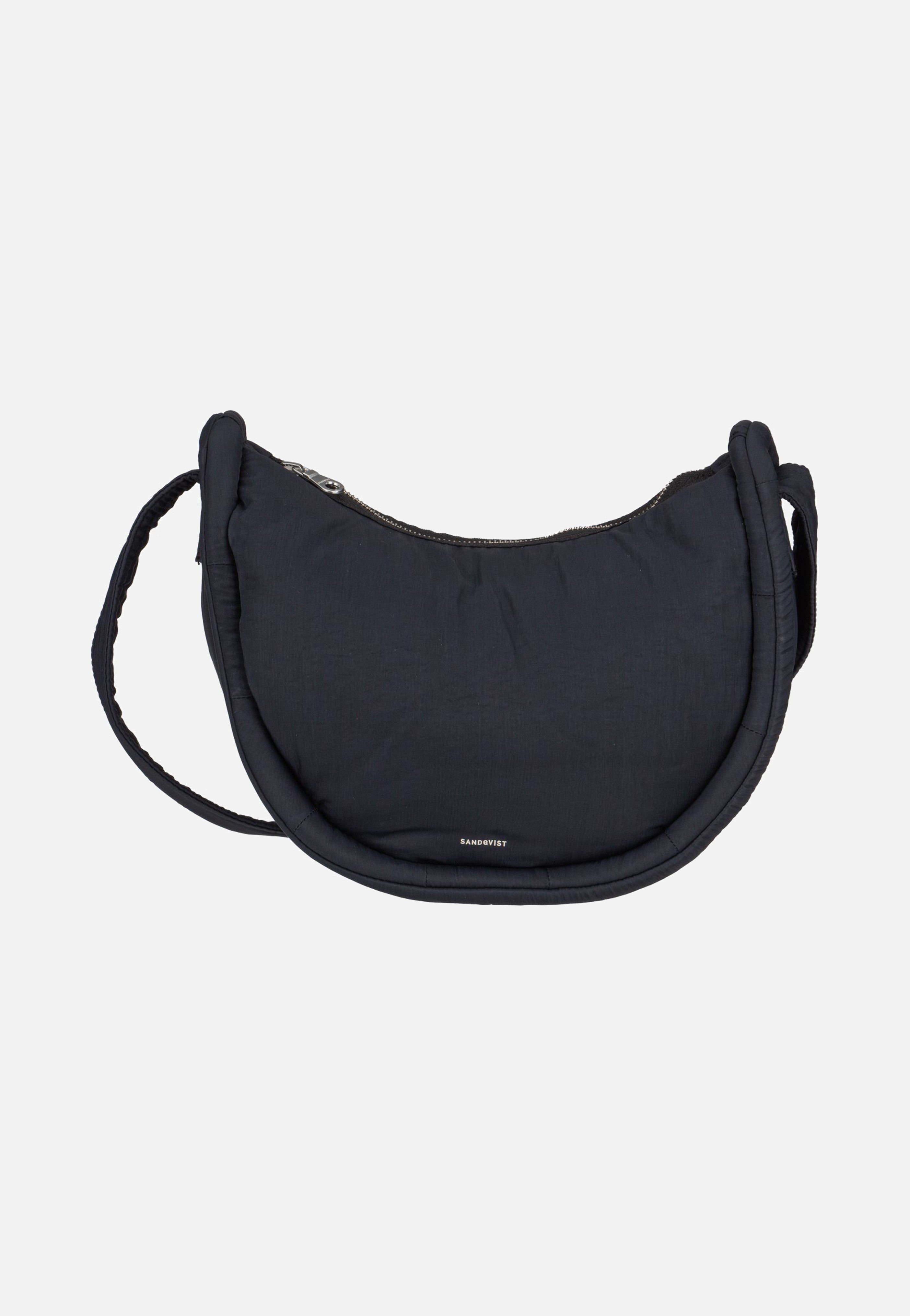 Sandqvist Curve Halfmoon Mini Black Hobo Bag