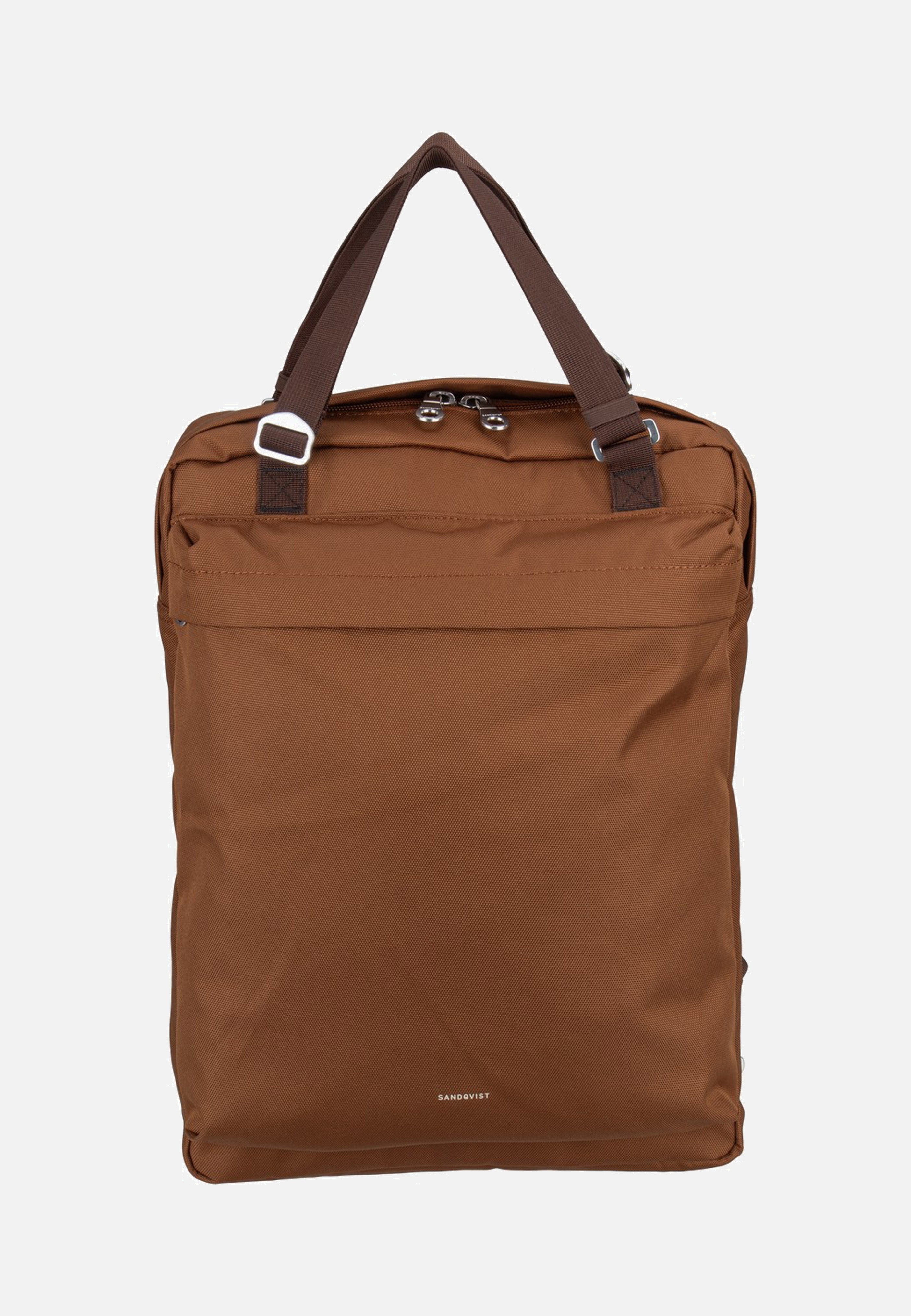 Sandqvist Go 2-Way Tote Sepia Brown Rucksack