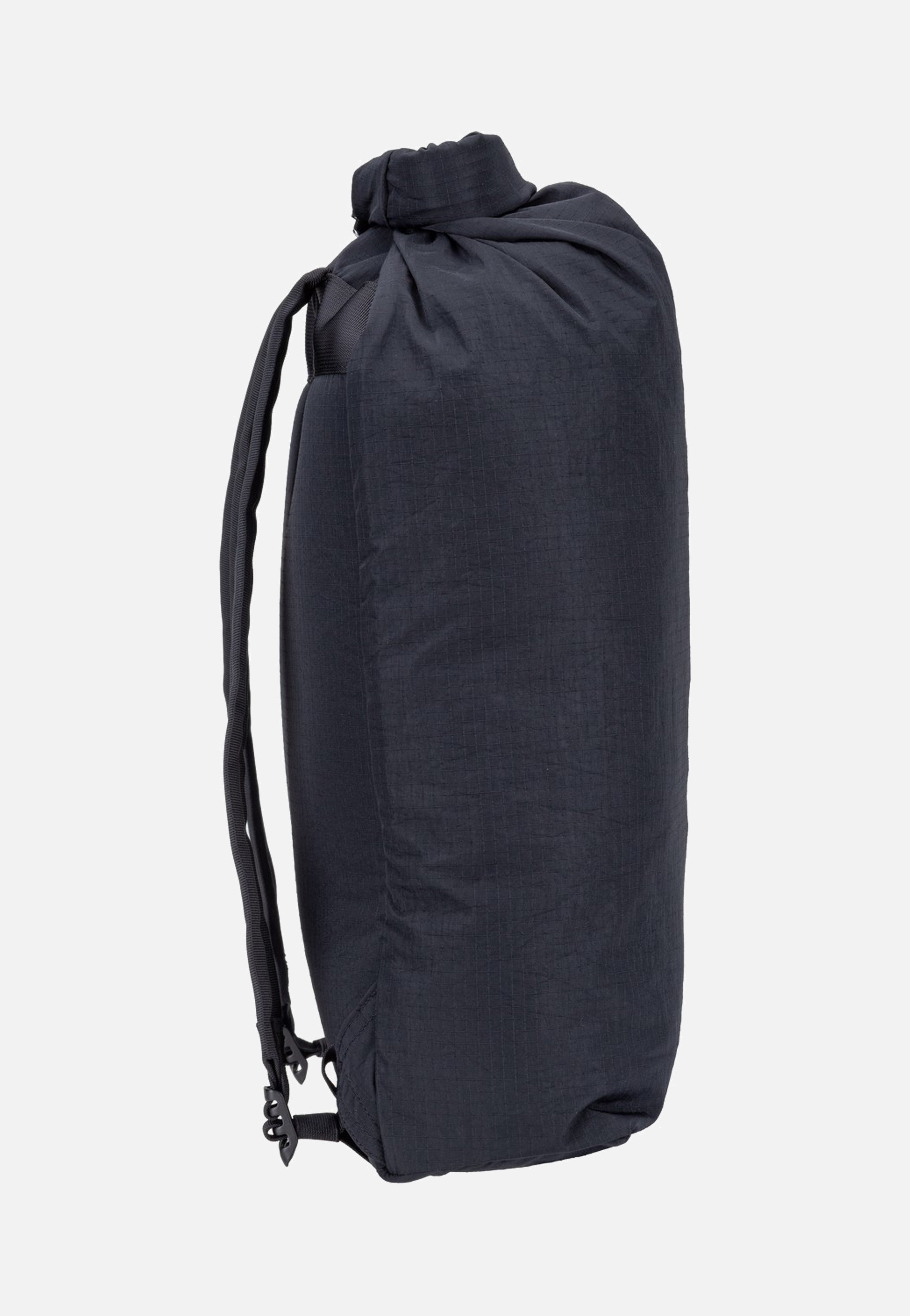 Sandqvist Grid Rolltop 14" Black Rolltop Rucksack