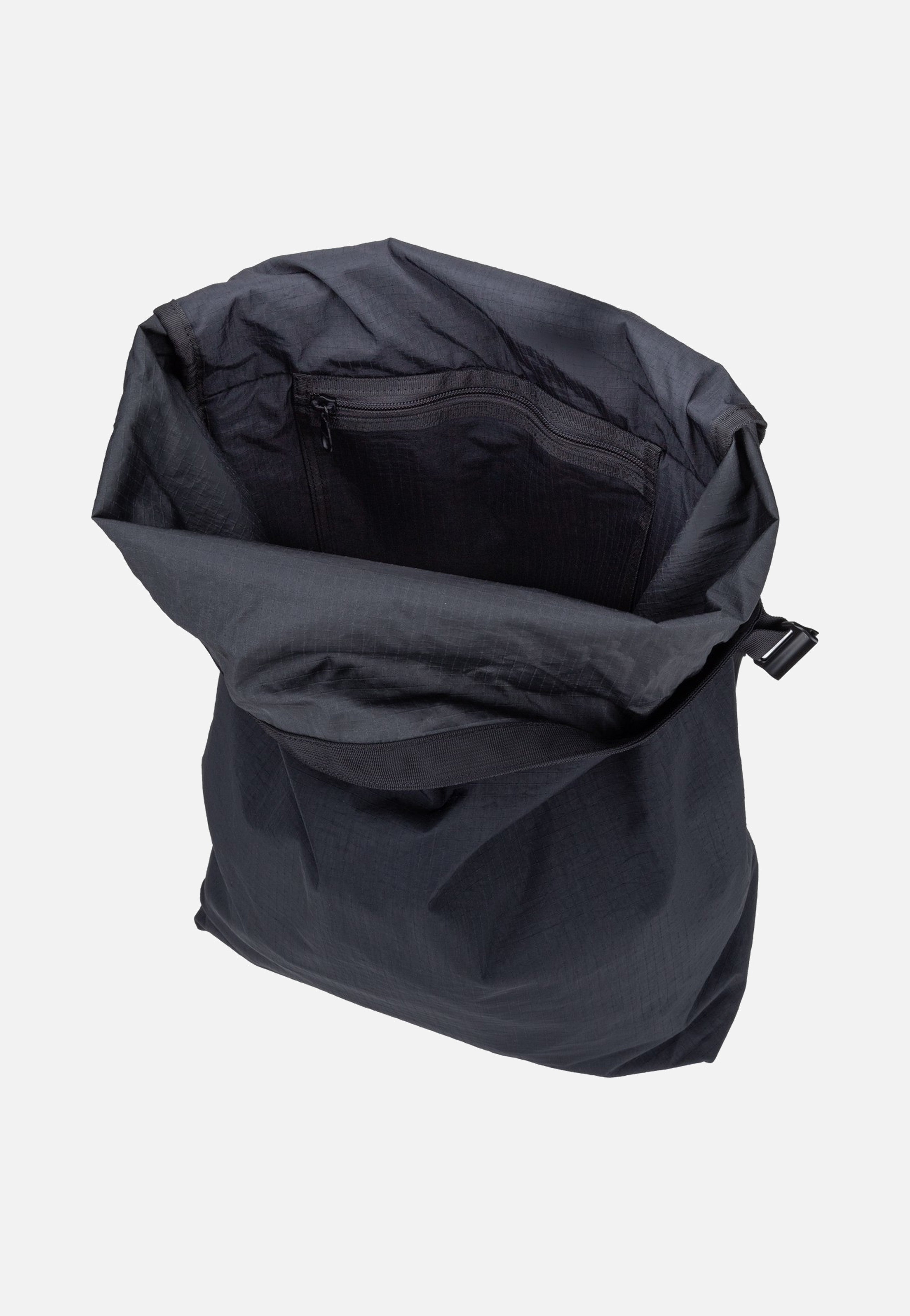 Sandqvist Grid Rolltop 14" Black Rolltop Rucksack